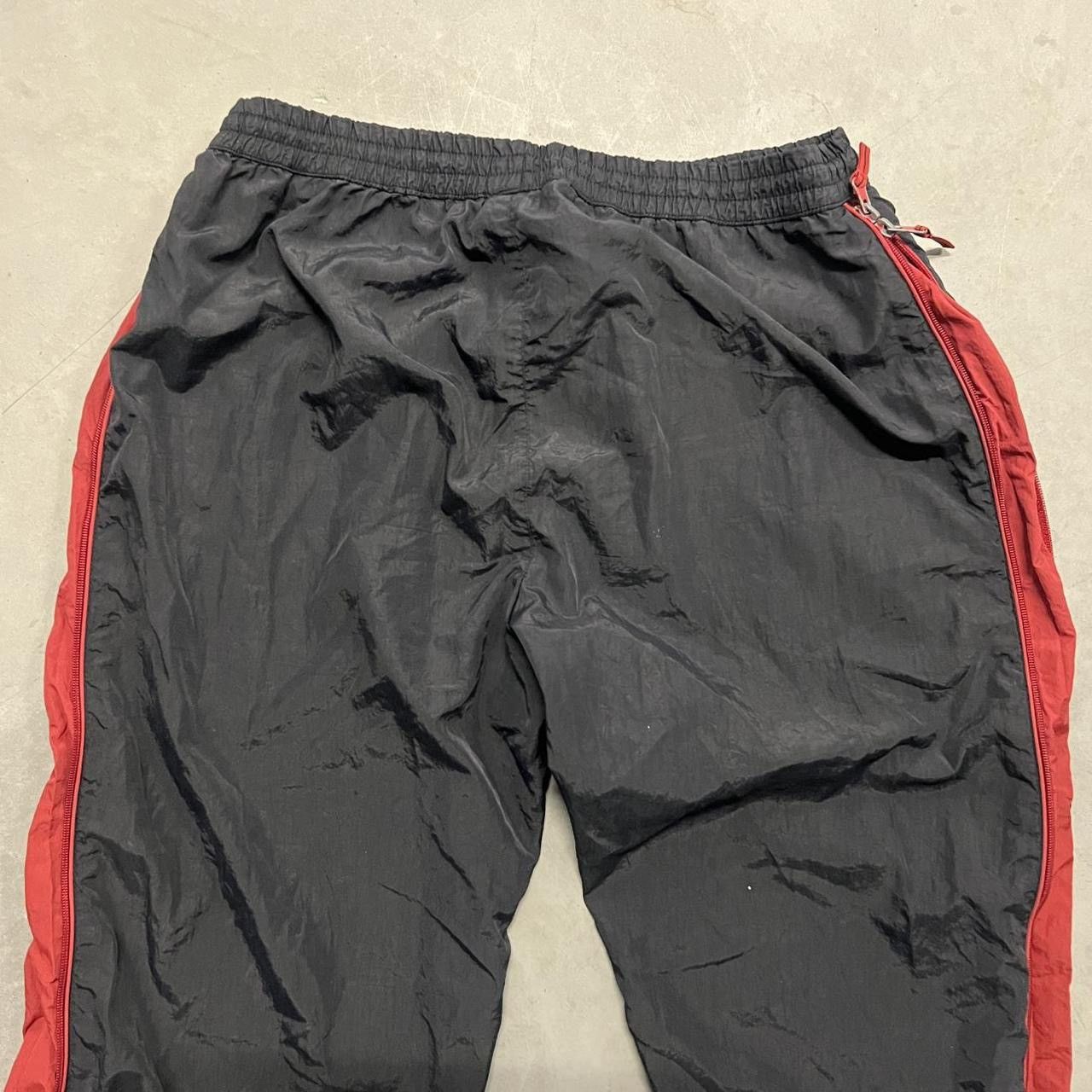 Designer × Vintage Crazy VintageY2K Baggy Black and red Track Pants Sweatpants! Size US 32 / EU 48 - 6 Thumbnail