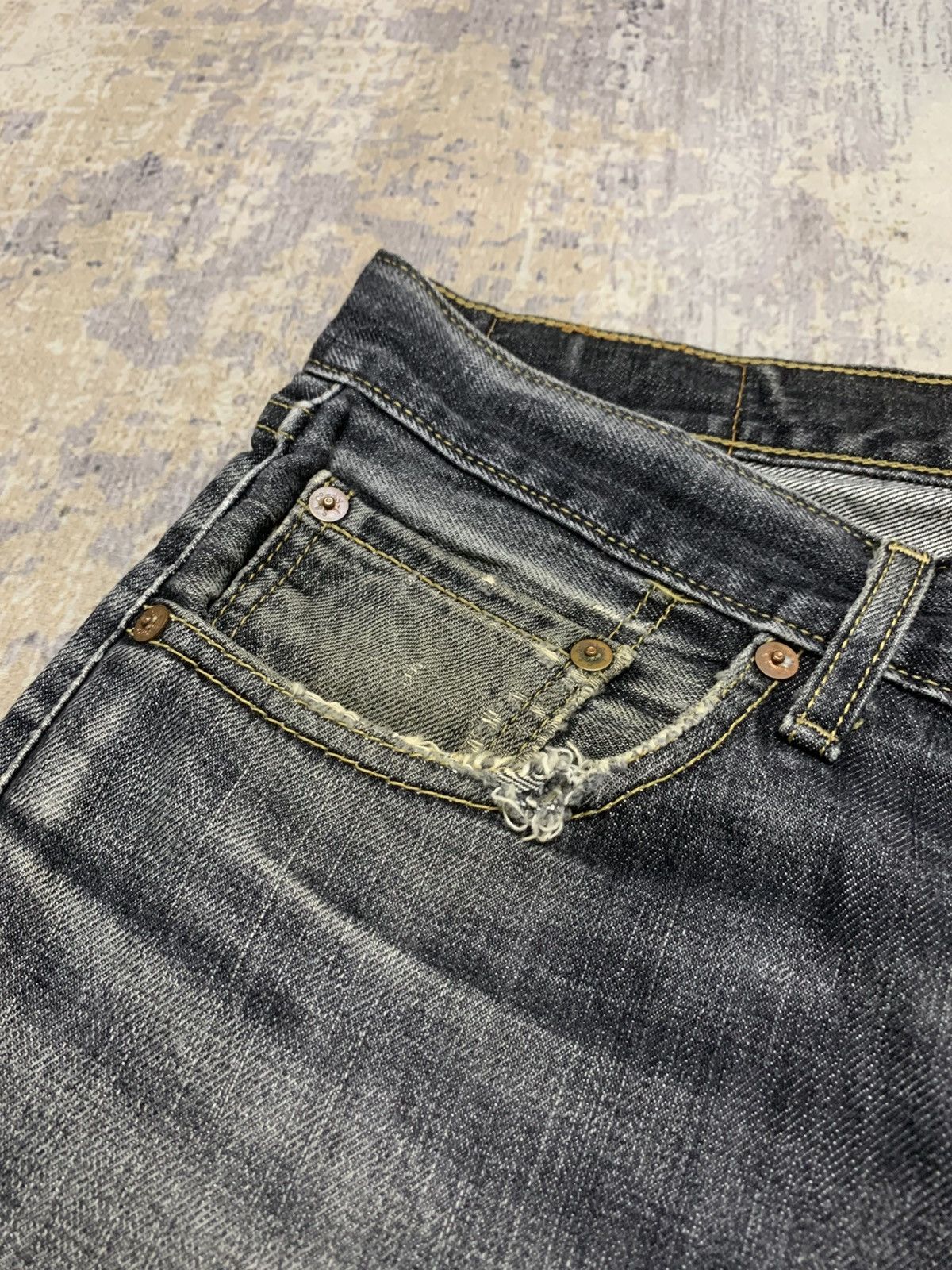 Levi's Vintage Levis 502 Faded Distressed Jeans Size US 32 / EU 48 - 6 Thumbnail