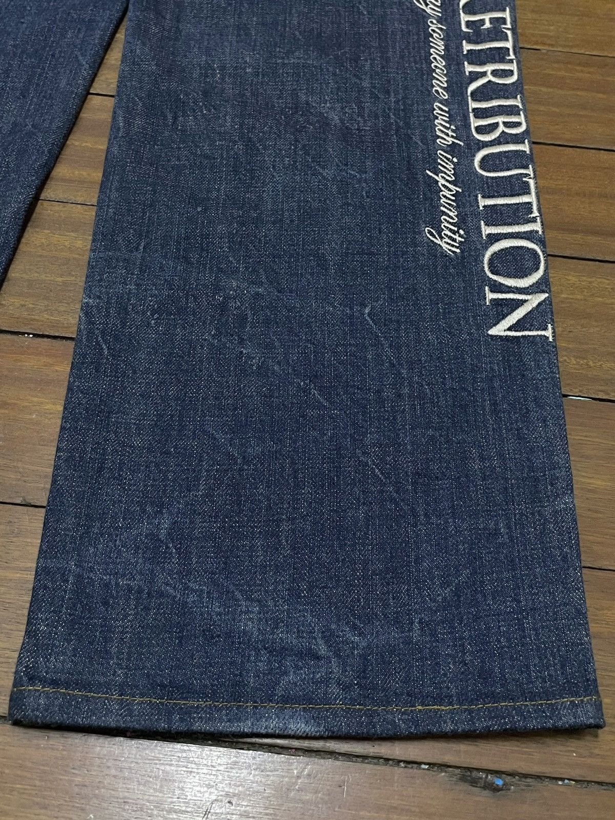 If Six Was Nine × Japanese Brand × Vintage Very Rare Vintage Japanese Brand Divine Sukajan Jeans 1990s Size US 30 / EU 46 - 8 Thumbnail