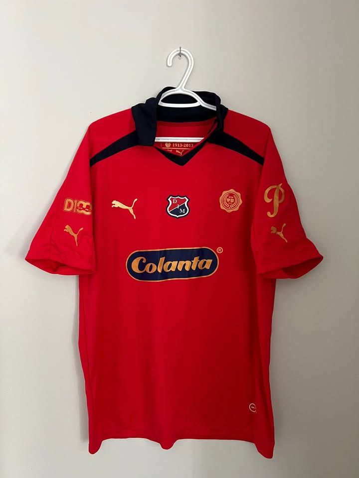 Puma ⚽️ Rare 2014 Independiente Medellín Centennial Jersey ⚽️ Size US XXL / EU 58 / 5 - 1 Thumbnail