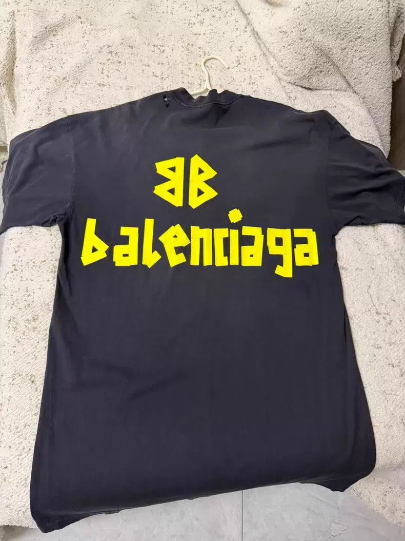 Balenciaga Balenciaga Tape Short Sleeve Size US S / EU 44-46 / 1 - 2 Thumbnail