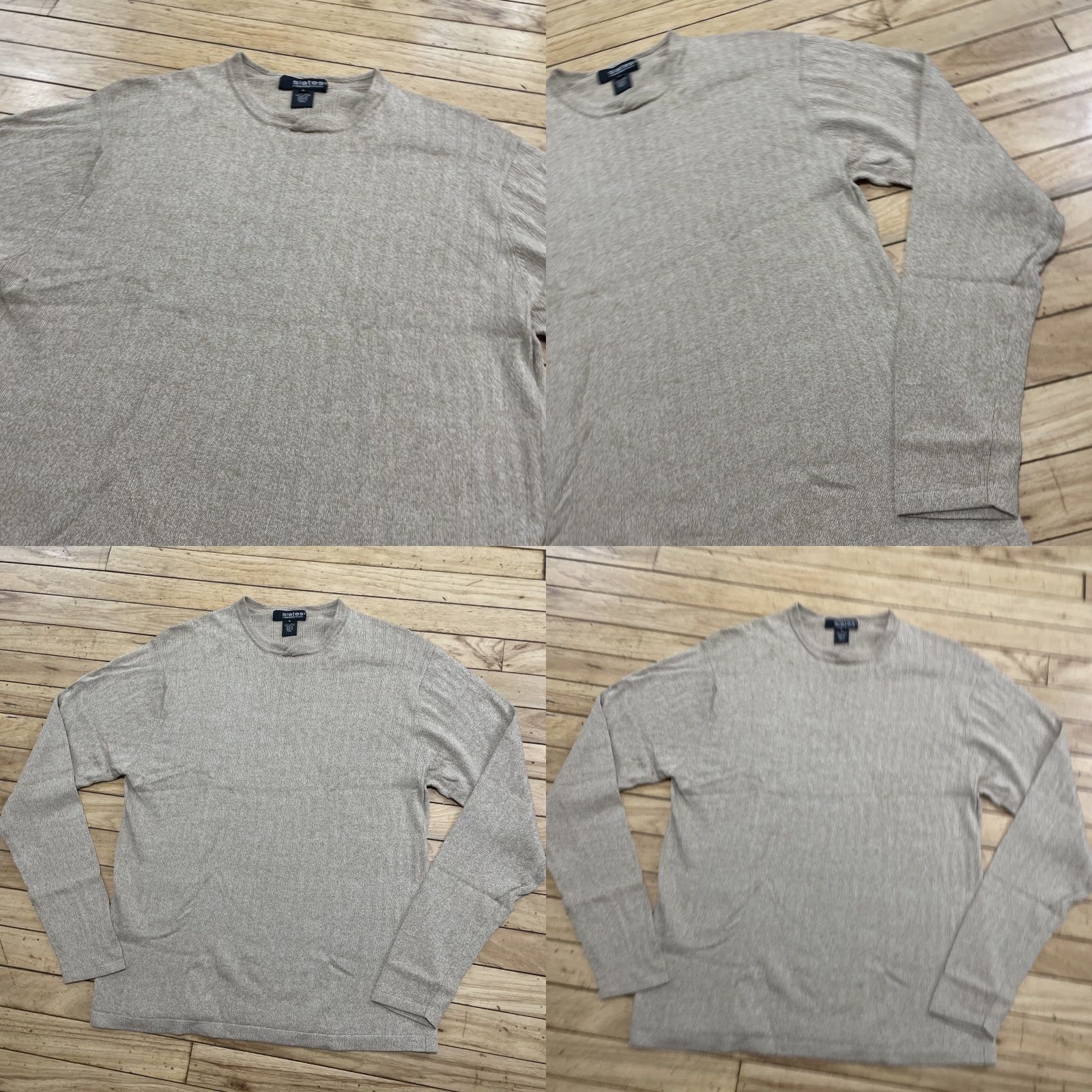 Vintage VINTAGE Slates 90s Silk Sweater Cowl Men L Brown Ribbed Long Sleeve Capsule Minimal Size US L / EU 52-54 / 3 - 10 Thumbnail