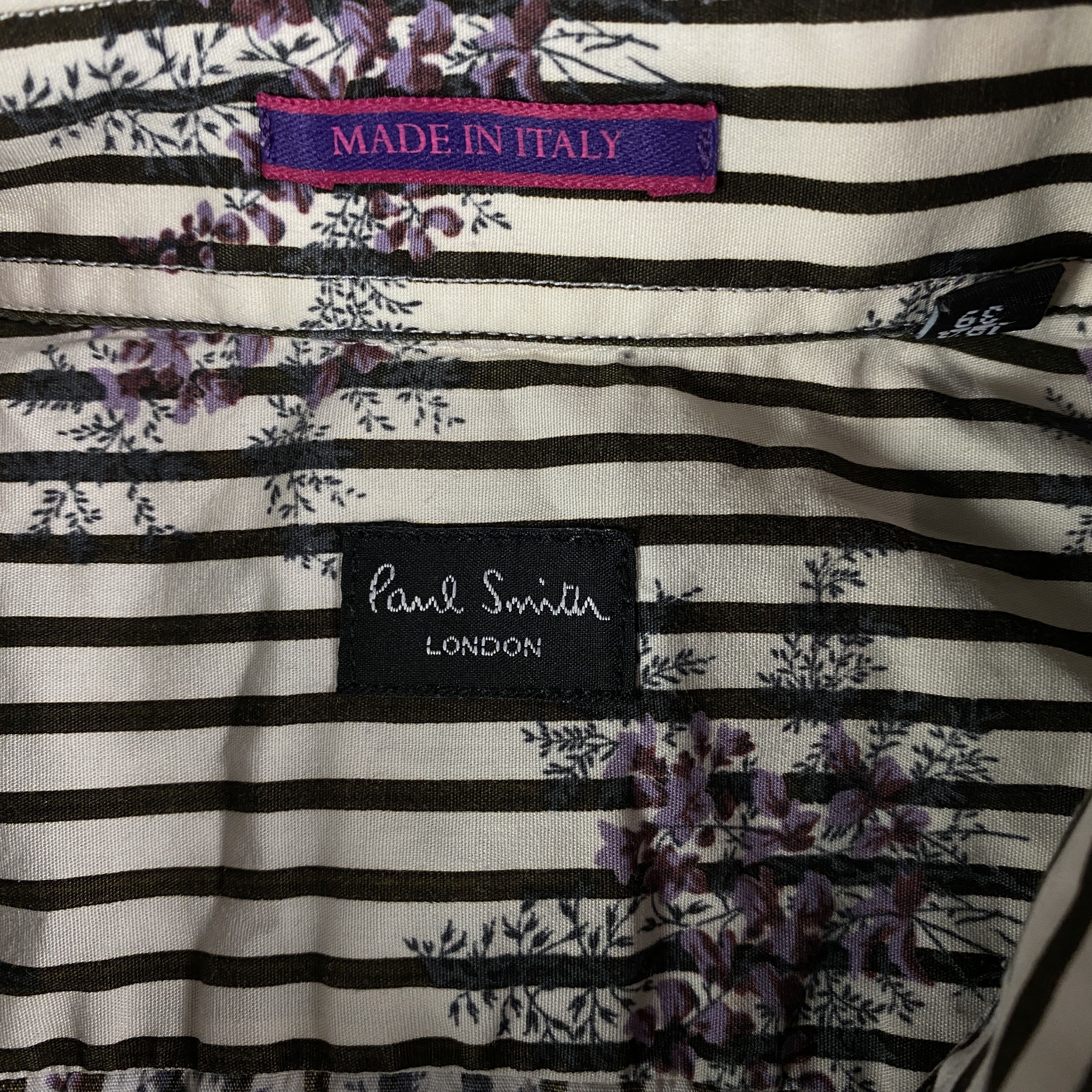 Paul Smith Mens Long Sleeve Shirt Paul Smith Floral Pattern Size 39 Size US S / EU 44-46 / 1 - 4 Thumbnail