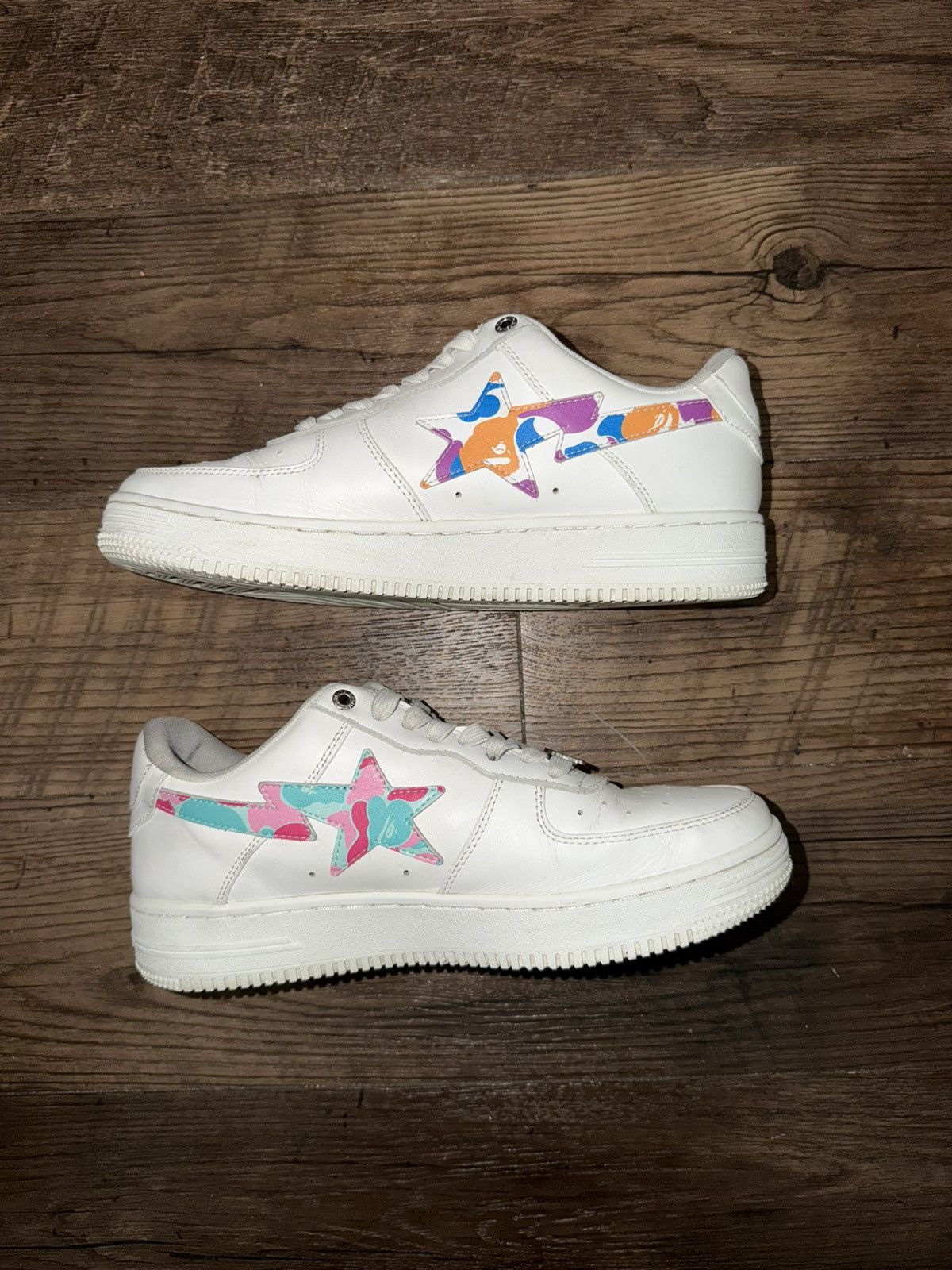 Bape A Bathing Ape Bape Sta White Multi Camo Bape US Exclusive Size US 9.5 / EU 42-43 - 2 Thumbnail