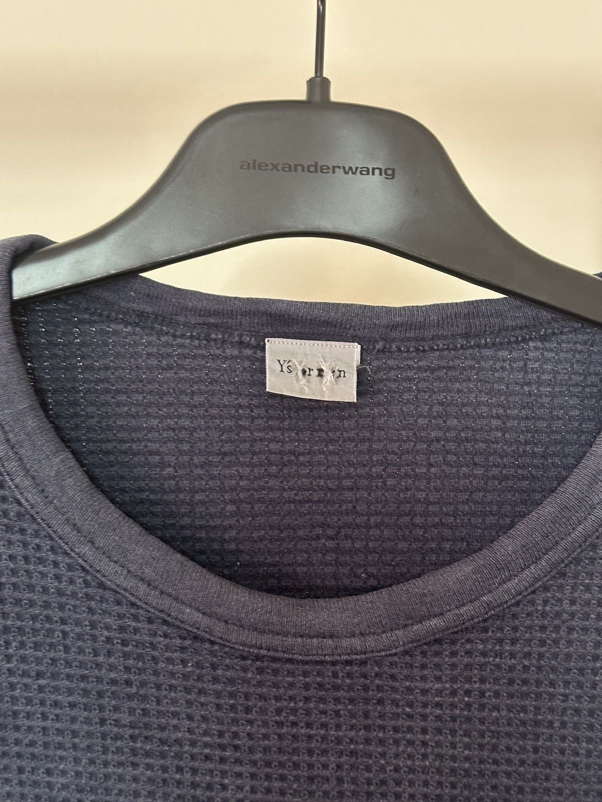 Yohji Yamamoto 1990s Yohji Yamamoto Waffle Knit thermal Tshirt Size US L / EU 52-54 / 3 - 4 Thumbnail