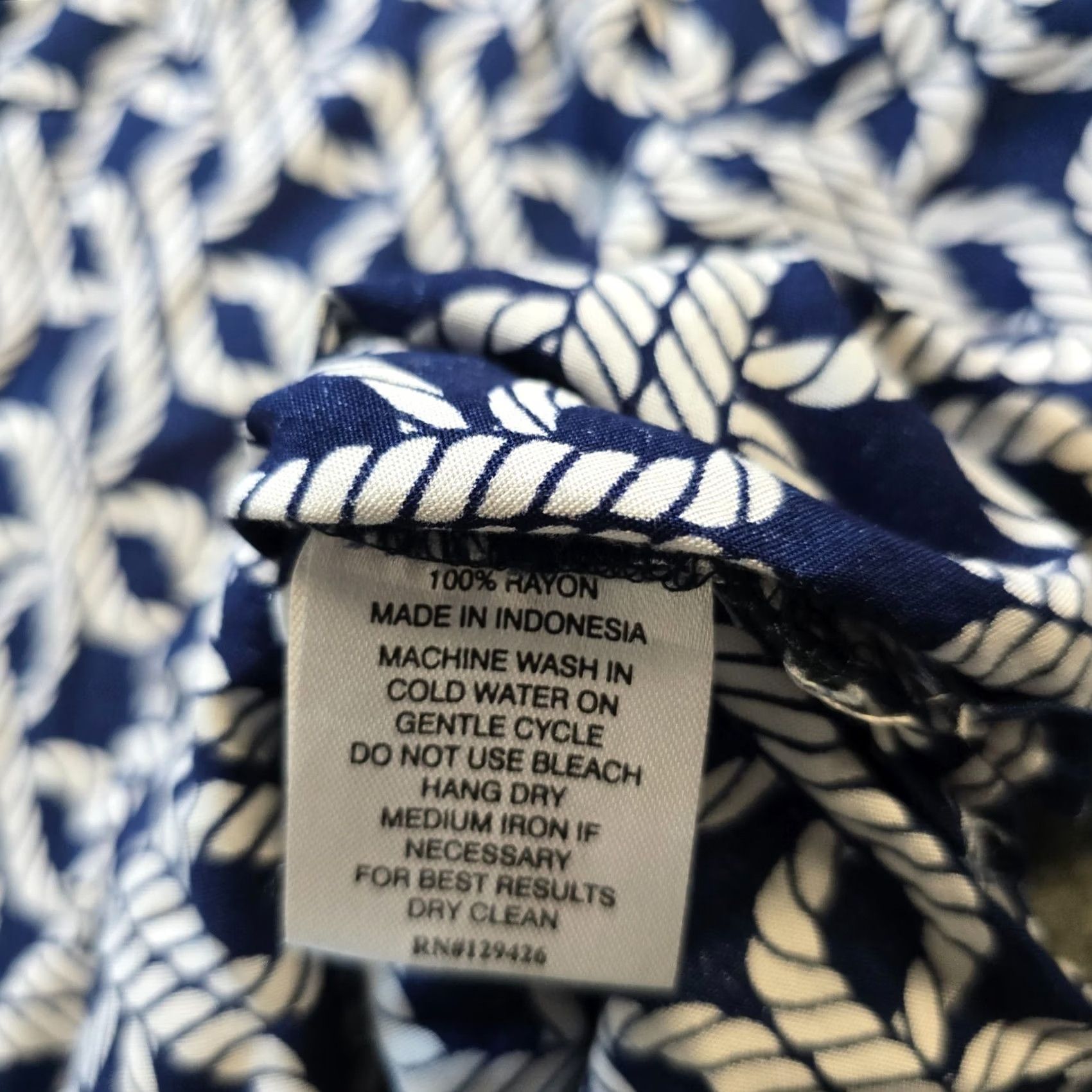 Escada Womens Escapada Top - Blue White Ropes Nautical Tunic Casual Preppy Size S / US 4 / IT 40 - 7 Thumbnail