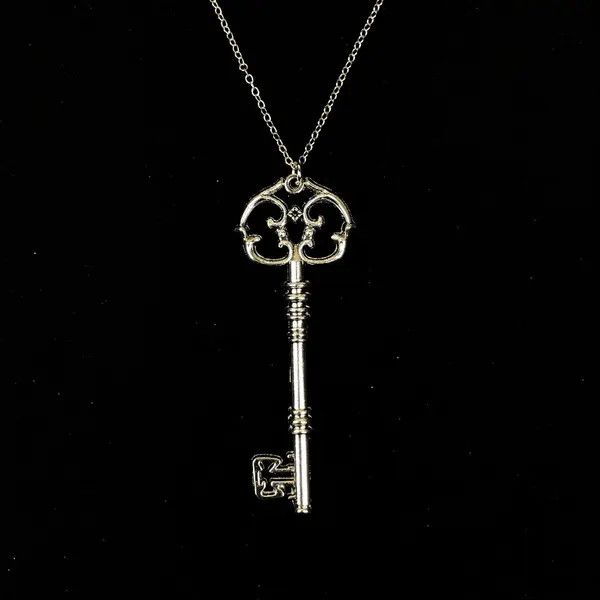 VIBE Gothic Key Pendant Necklace and Punk Necklace Gothic Chain Size ONE SIZE - 4 Thumbnail