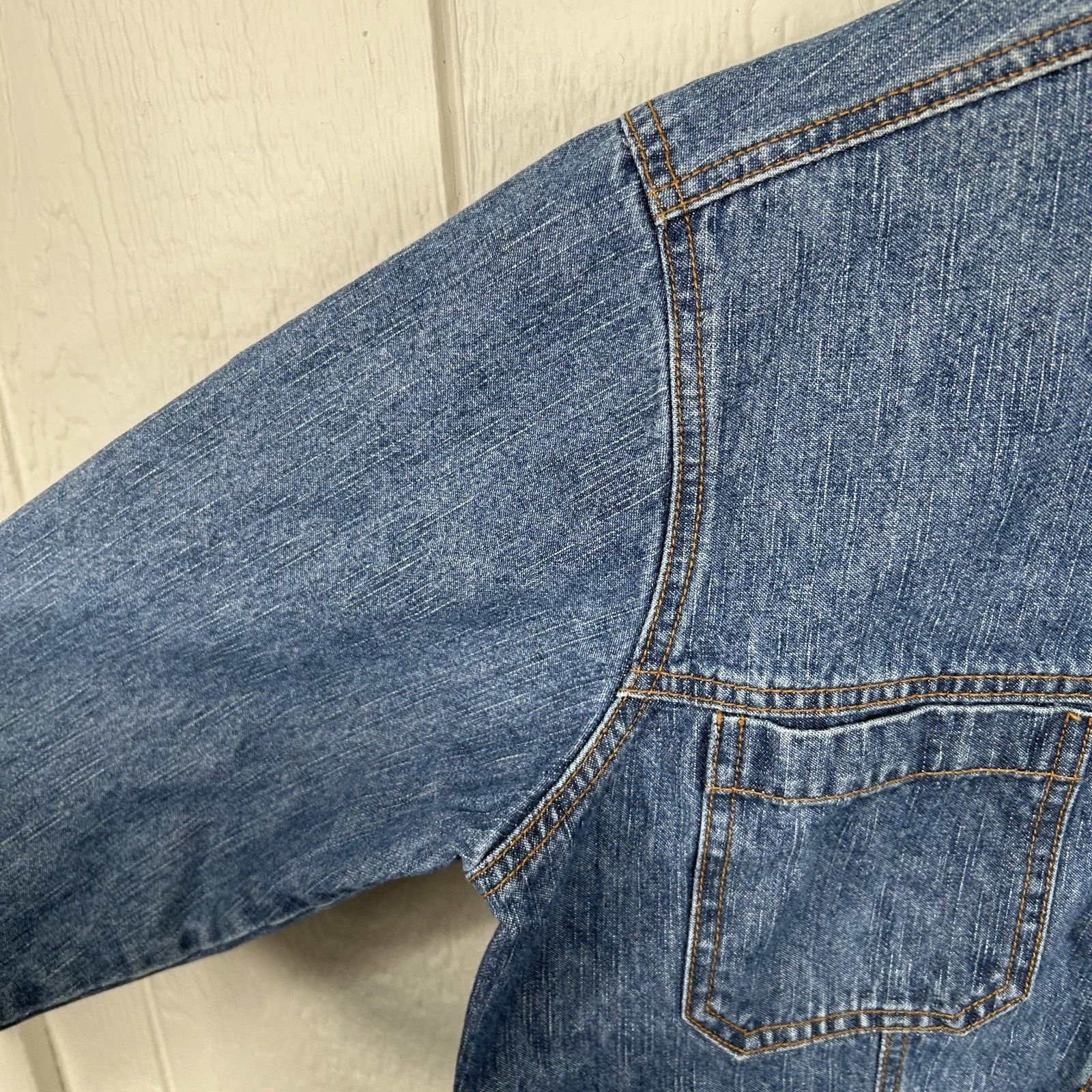 Bill Blass Vintage 90s Bill Blass Button Chore Style Jean Jacket Medium Size US M / EU 48-50 / 2 - 4 Thumbnail