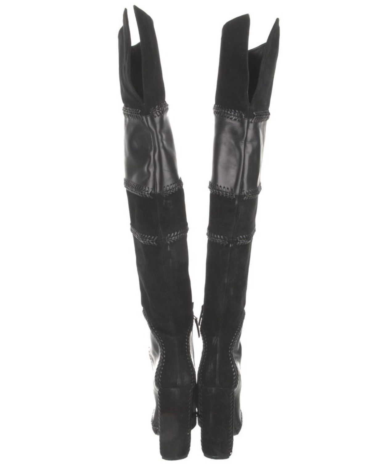 Tom Ford Tim Ford black suede leather over the knee boots Size US 8 / IT 38 - 10 Thumbnail