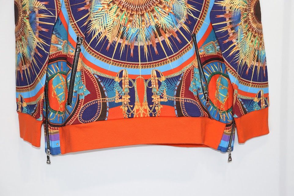 Balmain o1rshd1 Baroque Style Hoodie in Multicolor Size US L / EU 52-54 / 3 - 4 Thumbnail