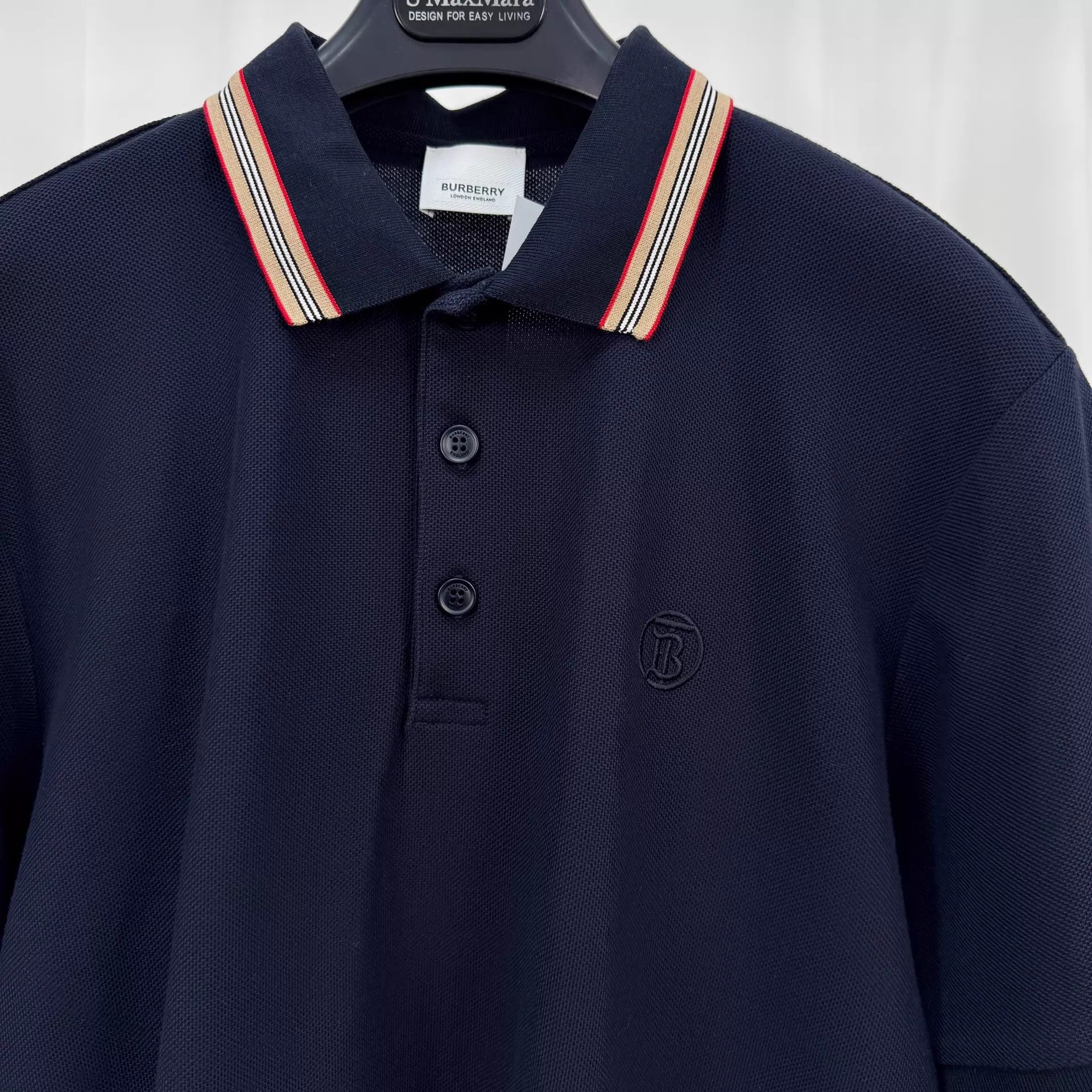 Burberry Burberry Embroidered Logo Striped Polo L 99 New Size US L / EU 52-54 / 3 - 3 Thumbnail