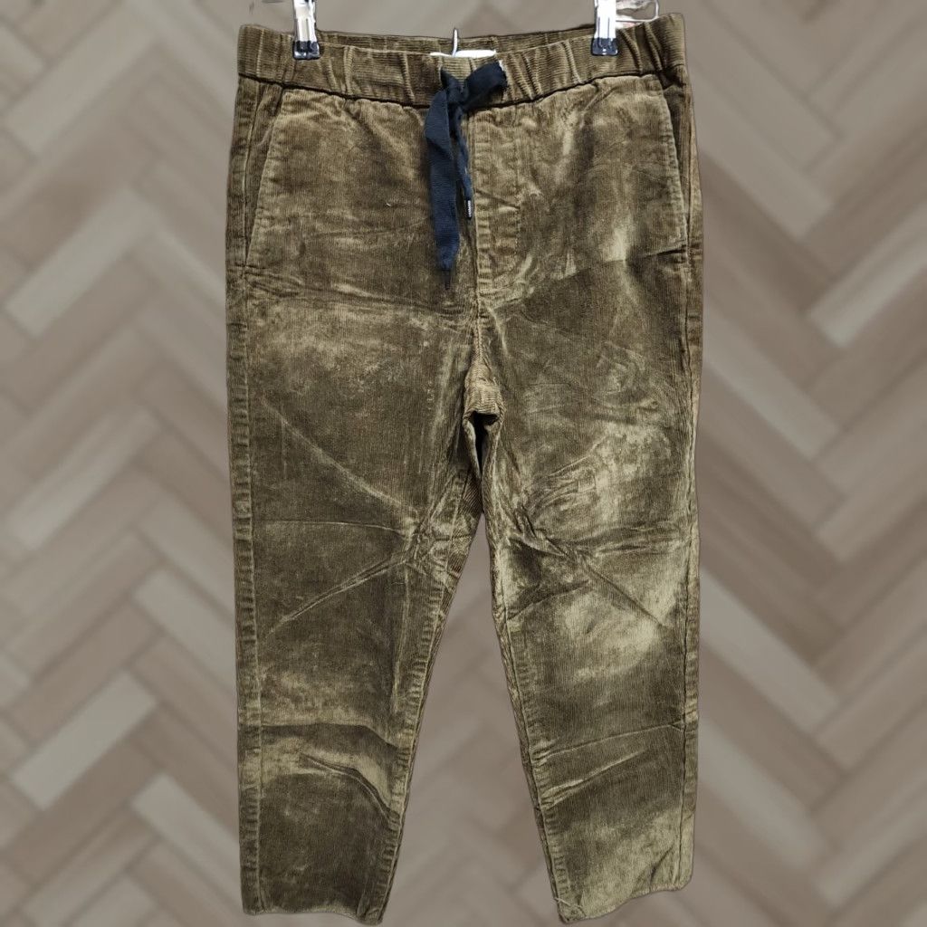 Zara Zara Mens Brown Corduroy Pants Slim Fit 5-Pocket Design Casual Chino Size US 29 - 1 Thumbnail