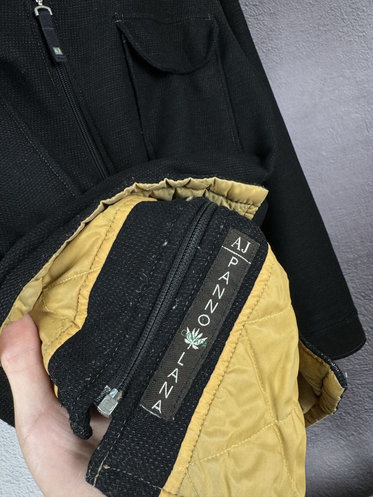 Armani Armani Jeans vintage wool hemp dark brown full zip jacket Size US XXL / EU 58 / 5 - 12 Thumbnail
