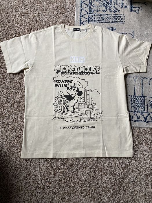 Kith Disney Kith for Mickey Friends Steamboat Willie Vintage Tee