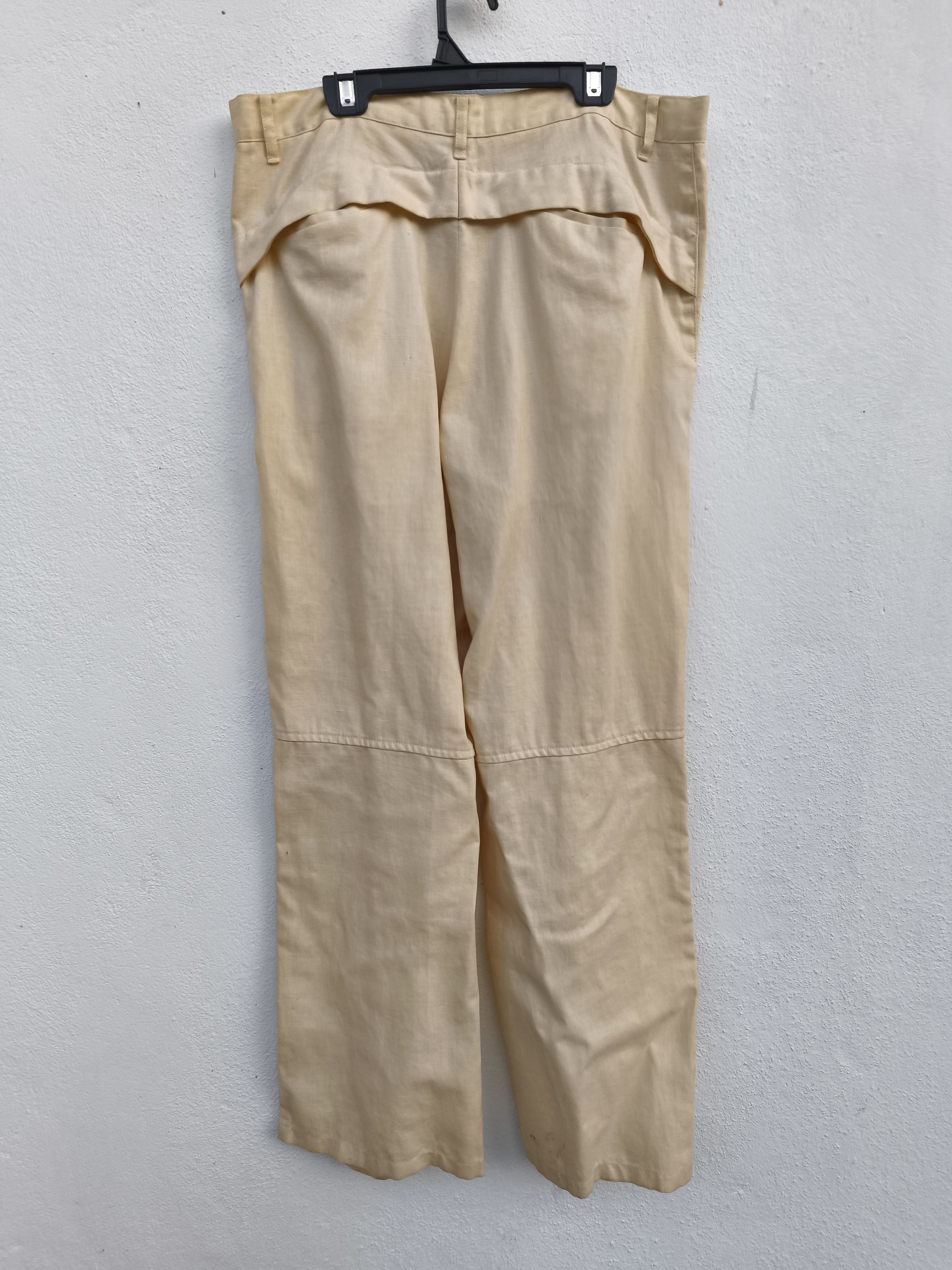 Tete Homme 🔥 Vintage TETE Homme Linen Pants by Issey Miyake Baggy Size US 33 - 5 Thumbnail