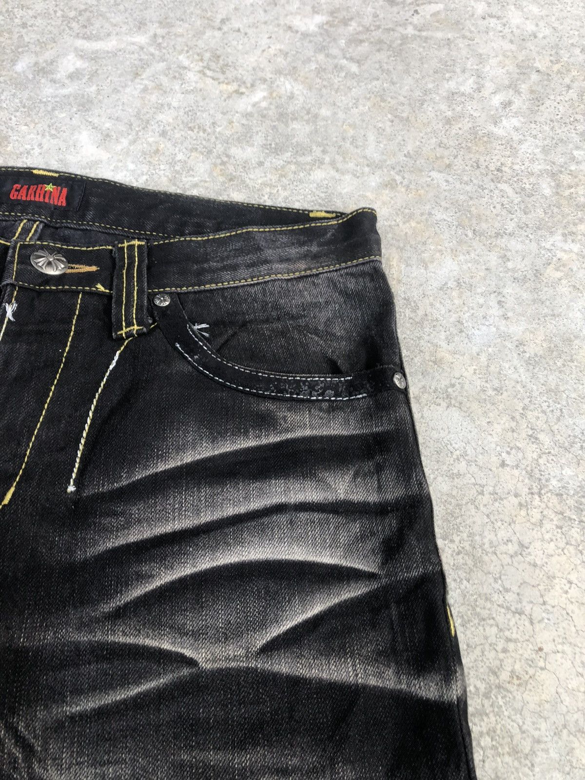 Tornado Mart Japanese Garhina Flared Jeans Distressed Jeans Size US 32 / EU 48 - 19 Thumbnail