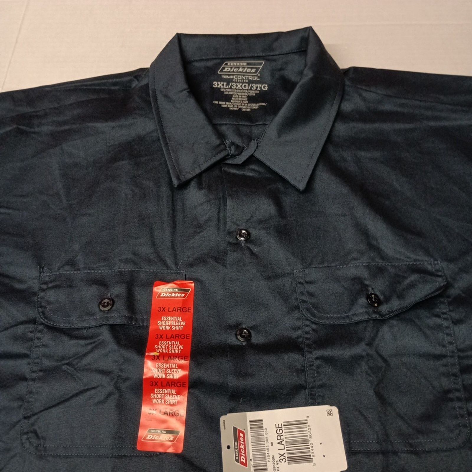 Dickies Dickies Essential Work Shirt Mens Size 3XL Blue Temp Control Size US XXL / EU 58 / 5 - 2 Thumbnail