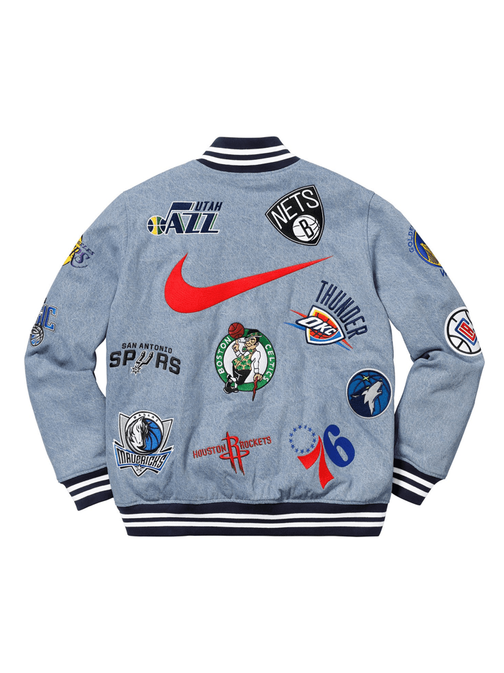 Nike × Supreme Brand New* Supreme®/Nike®/NBA Teams Warm-Up Jacket Size US L / EU 52-54 / 3 - 3 Thumbnail