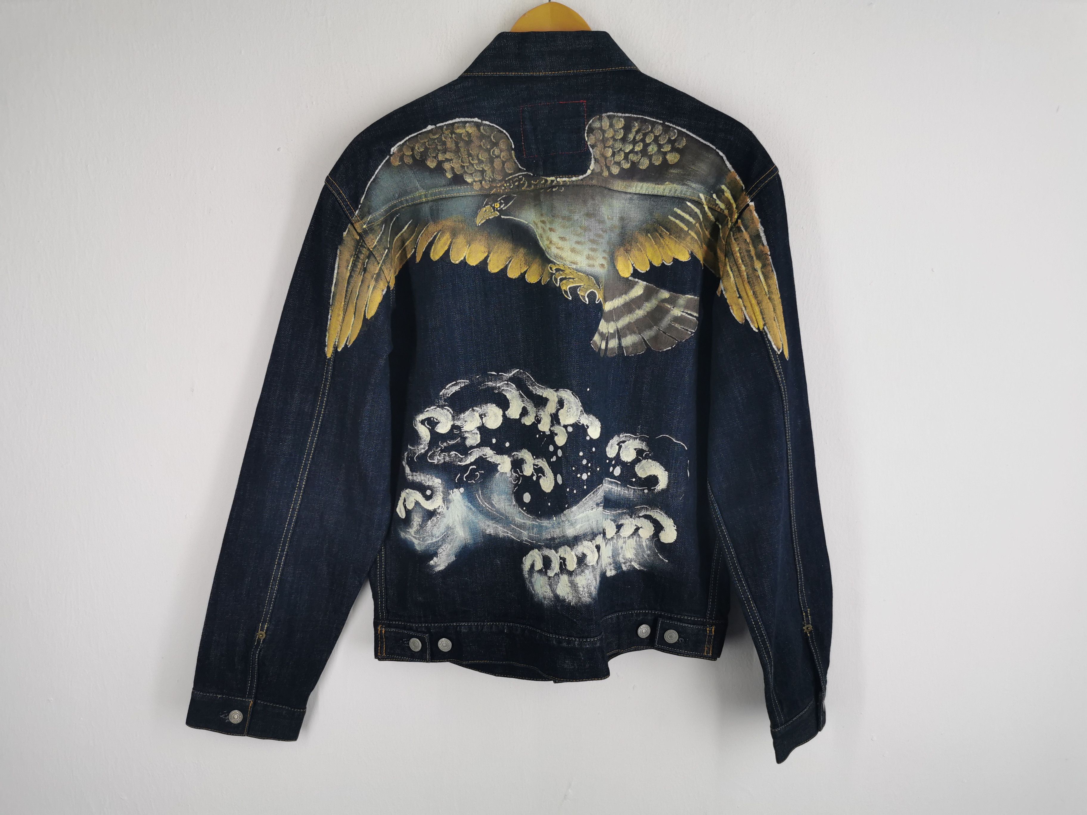 Japanese Brand ZEN Eagle Embroidered Japanese Design Type I Denim Jacket Size US M / EU 48-50 / 2 - 2 Thumbnail