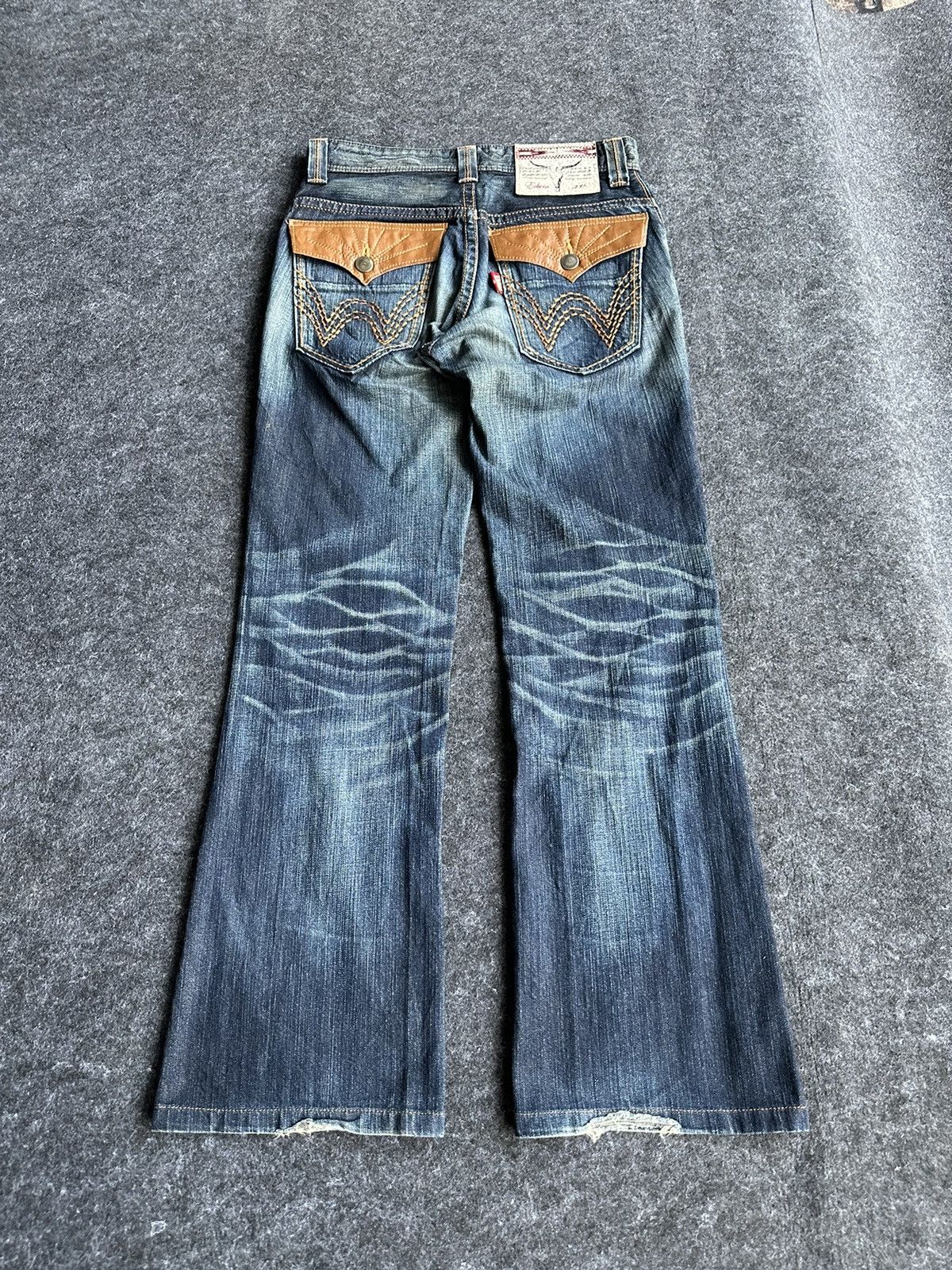 If Six Was Nine Edwin Exclusive Vintage Flare Bulls Head Denim W28 D386 Size US 28 / EU 44 - 4 Thumbnail