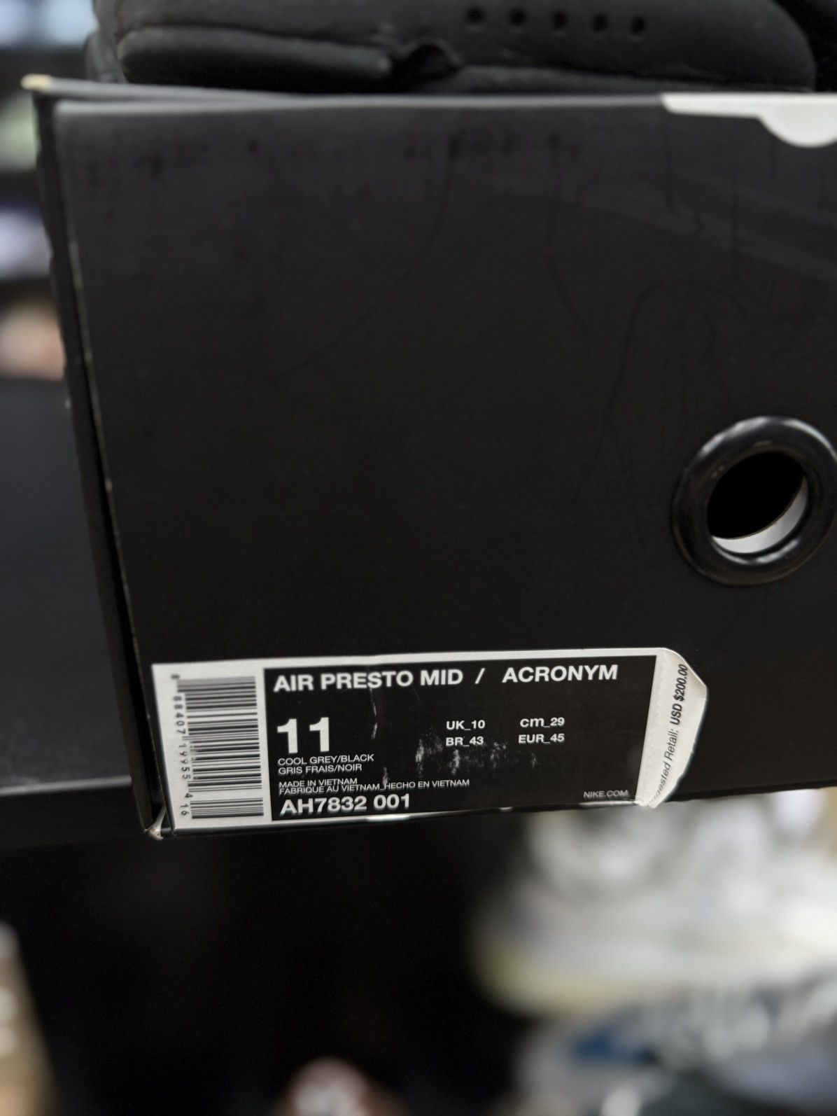 Nike Nike Air Presto Mid Acronym Cool Grey Size (11) Pre Owned Size US 11 / EU 44 - 12 Thumbnail
