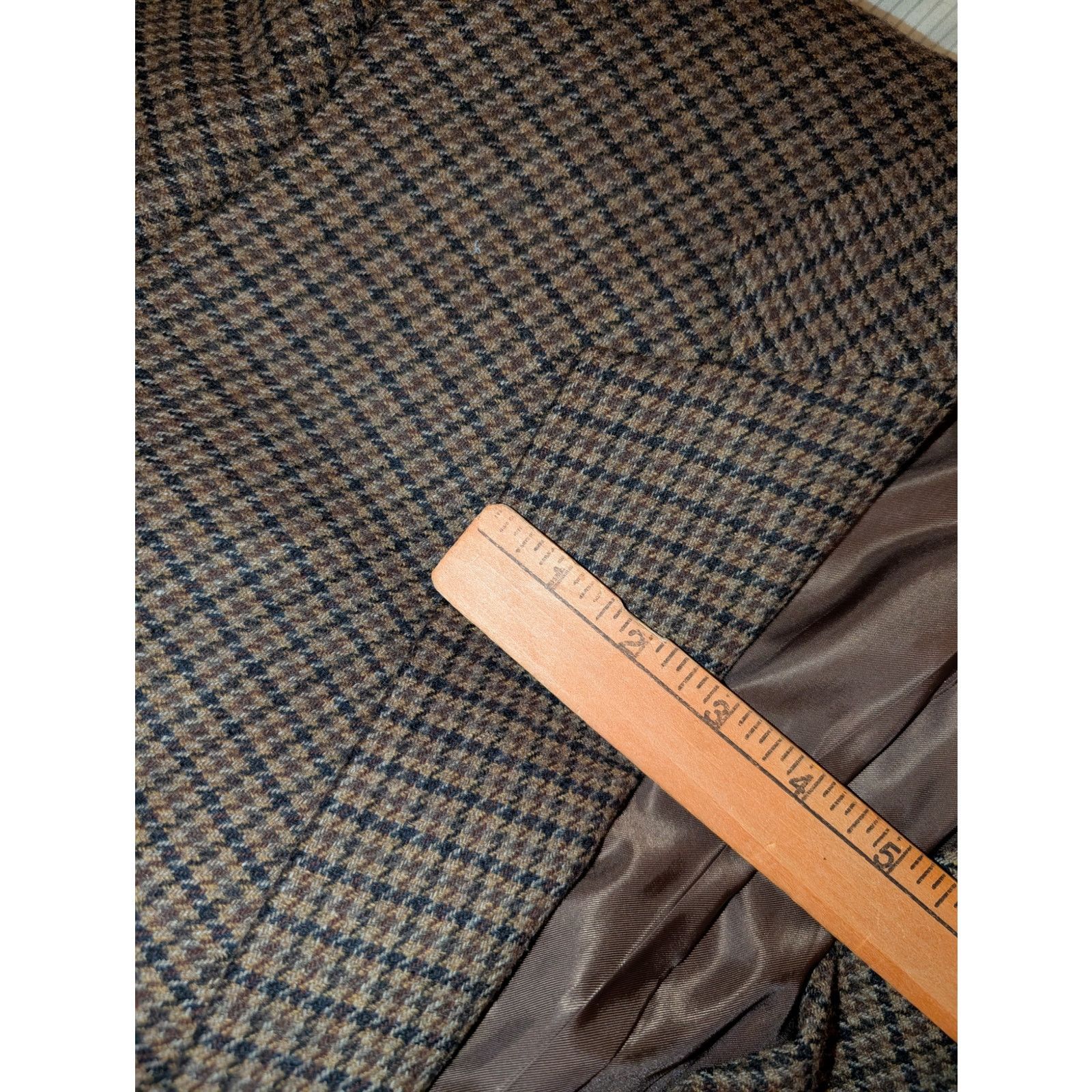 Tasso Elba Tasso Elba Italian Wool Cashmere Houndstooth Blazer 40 R tag Size 42R - 4 Thumbnail