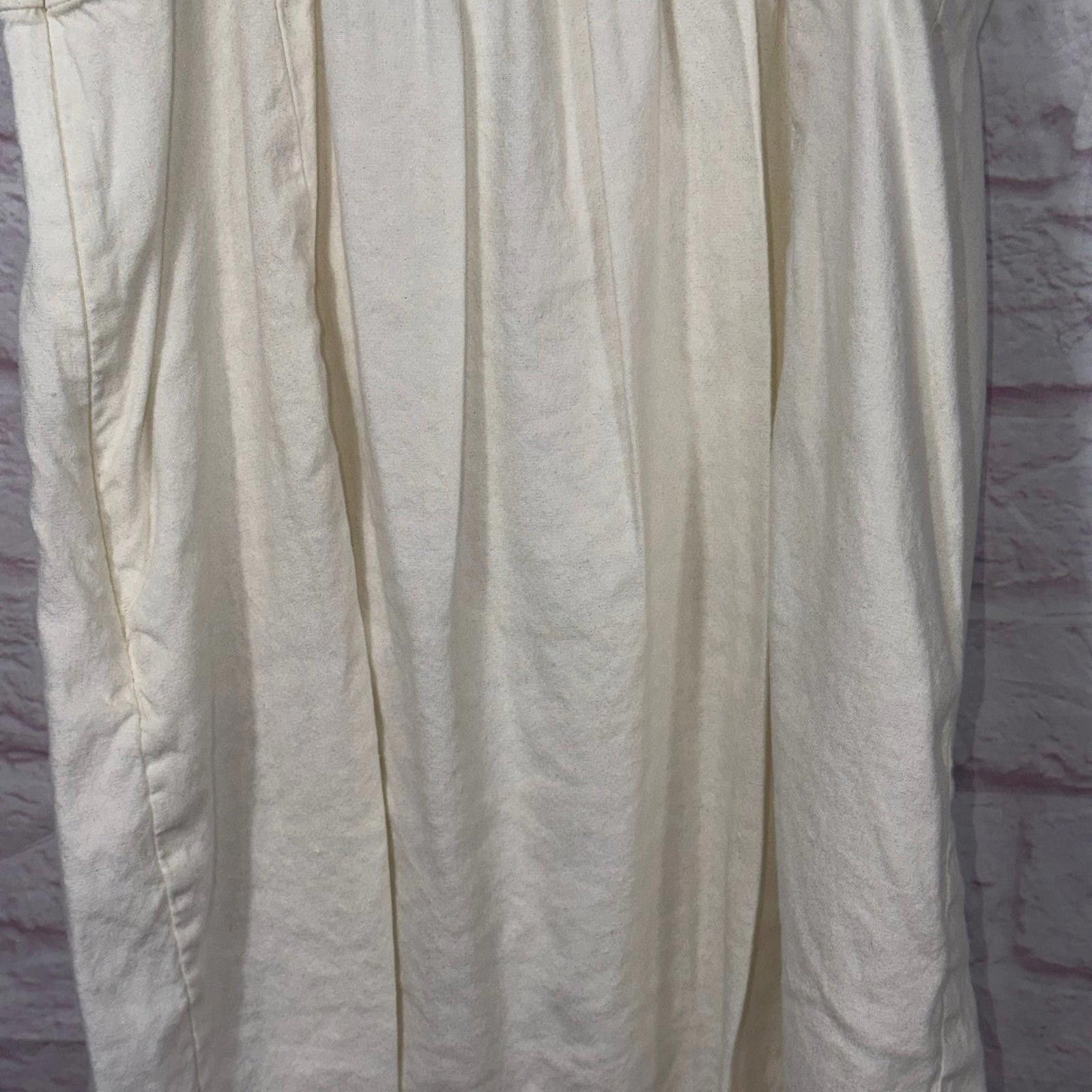 Halston III Halston Women's Linen Blend Spaghetti Strap Dress - Size 12 Size L / US 10 / IT 46 - 8 Thumbnail