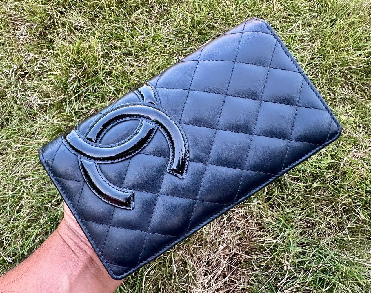 Chanel Authentic Chanel Cambon Ligne Quilted Lambskin Wallet Size ONE SIZE - 1 Thumbnail