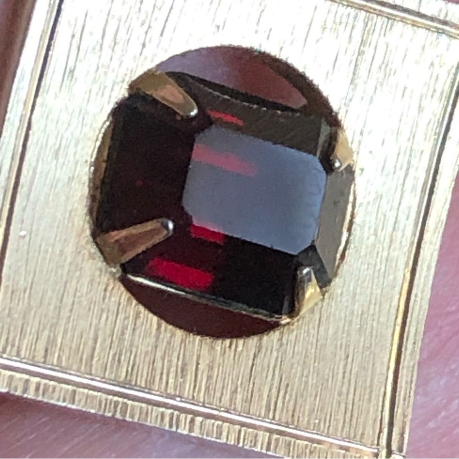 Vintage Vintage Dante emerald cut pyrope garnet cuff links Size ONE SIZE - 2 Thumbnail