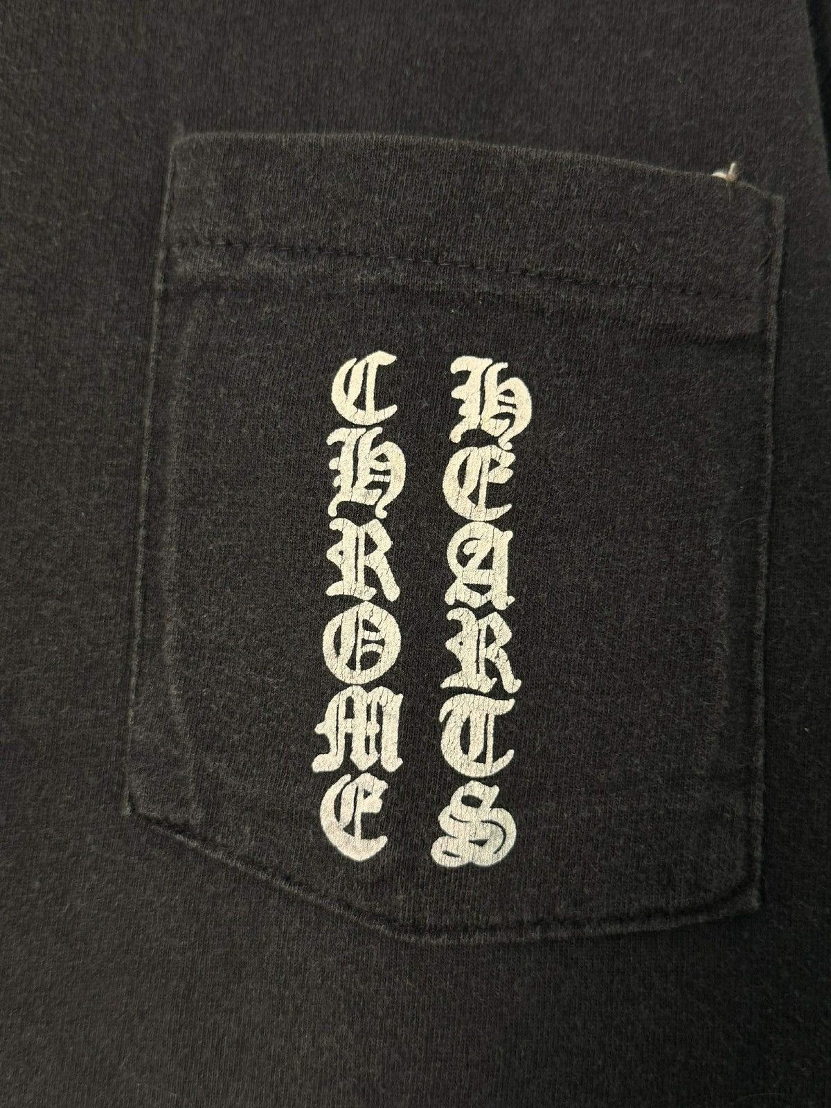 Chrome Hearts Chrome Hearts - Black Pocket Tee Anvil Tag Size US M / EU 48-50 / 2 - 3 Thumbnail