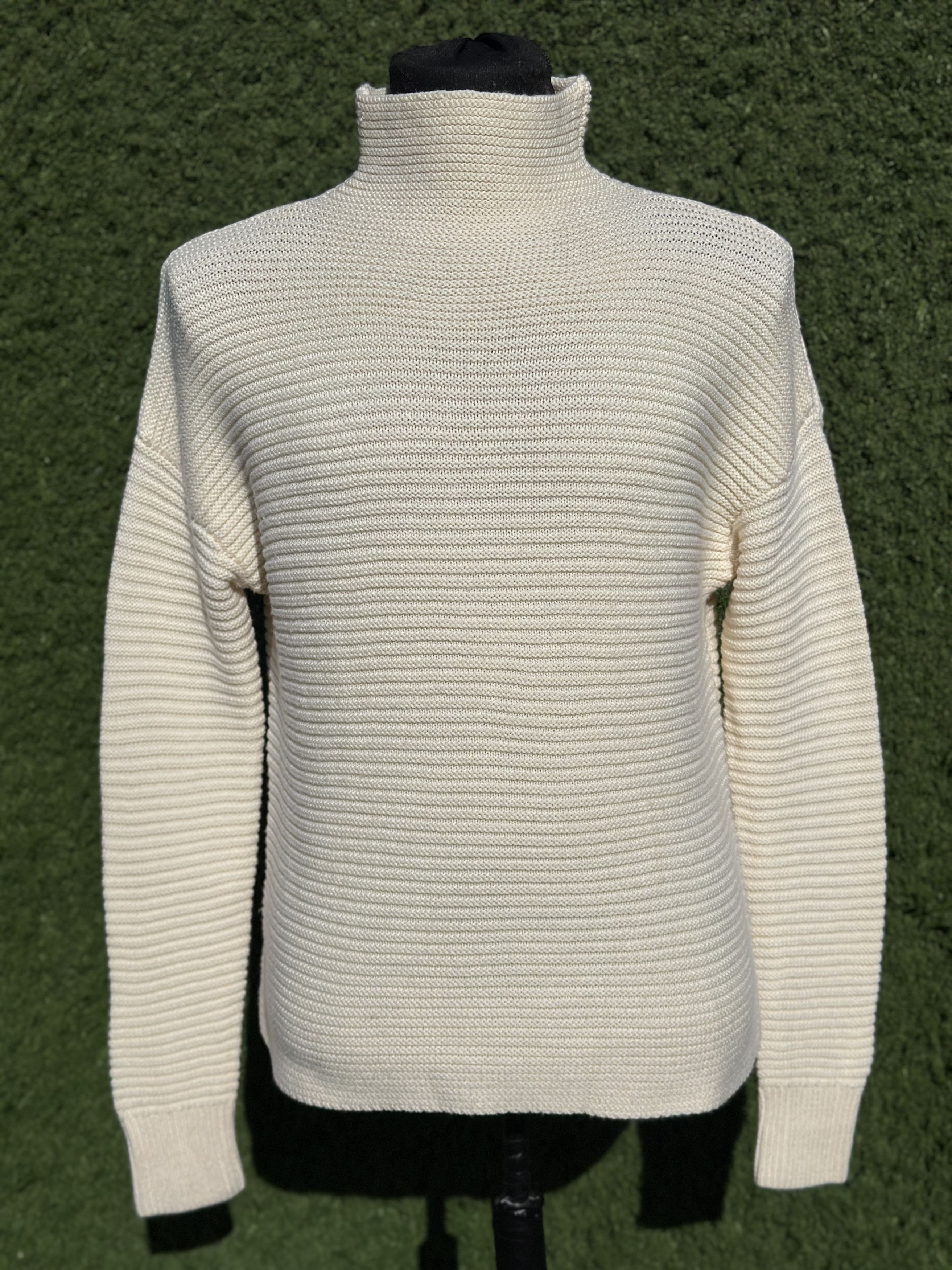 Toteme Toteme Chunky Rib Knit Wool Drop Shoulder Sweater Size XS Size XS / US 0-2 / IT 36-38 - 1 Thumbnail