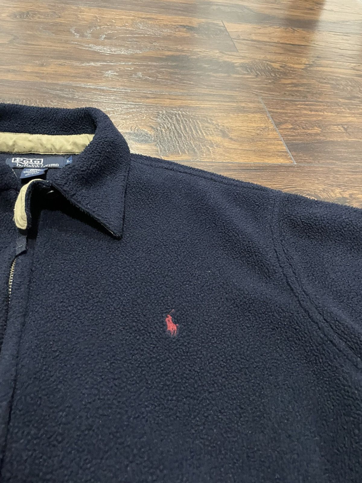 Polo Ralph Lauren Vintage 90s Polo Ralph Lauren x Polartec Blue Fleece Jacket Size US L / EU 52-54 / 3 - 2 Thumbnail