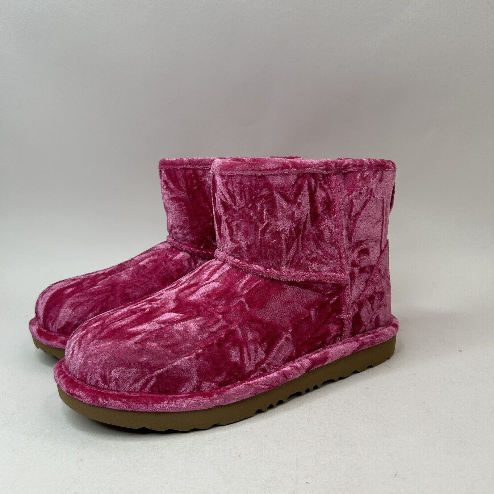 Ugg UGG Classic Mini II Pink 3 Velvet Boot “Raspberry Wool” 2023 Size US 7.5 / IT 37.5 - 3 Thumbnail