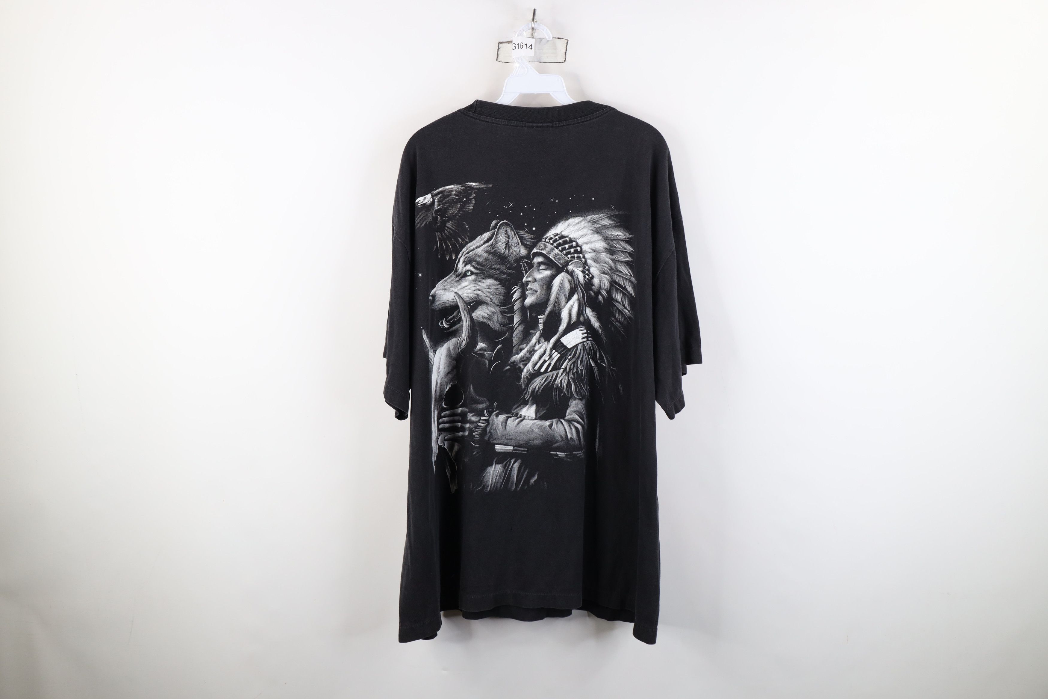 Vintage Vintage 90s Streetwear Wolf Eagle All Over Print T-Shirt Size US XXL / EU 58 / 5 - 11 Thumbnail