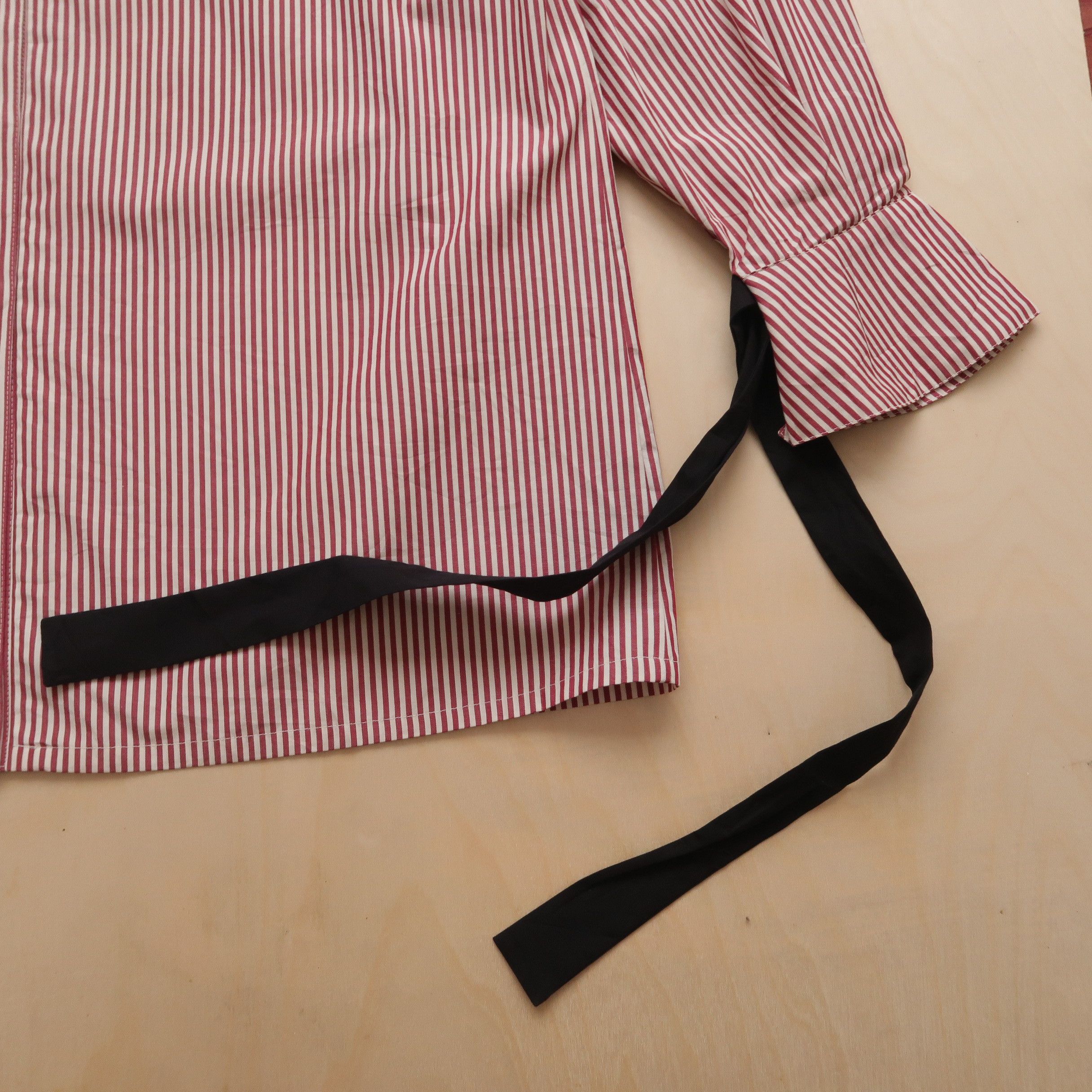 Japanese Brand 1990s Karl Lagerfeld Stripe Party Shirt Laces Size US M / EU 48-50 / 2 - 12 Thumbnail