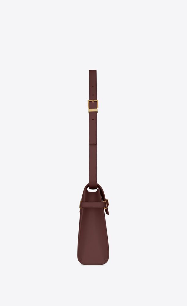 Saint Laurent Paris o1s1wg111024 Size : OS / Manhattan Small Bag in Burgundy Size ONE SIZE - 4 Thumbnail