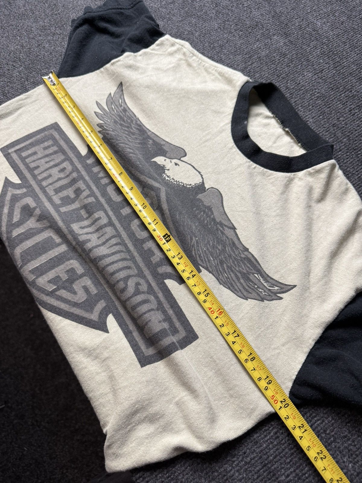 Harley Davidson Vintage 90s Harley Davidson Eagle Ringer Moto Biker T Shirt Size US S / EU 44-46 / 1 - 18 Thumbnail