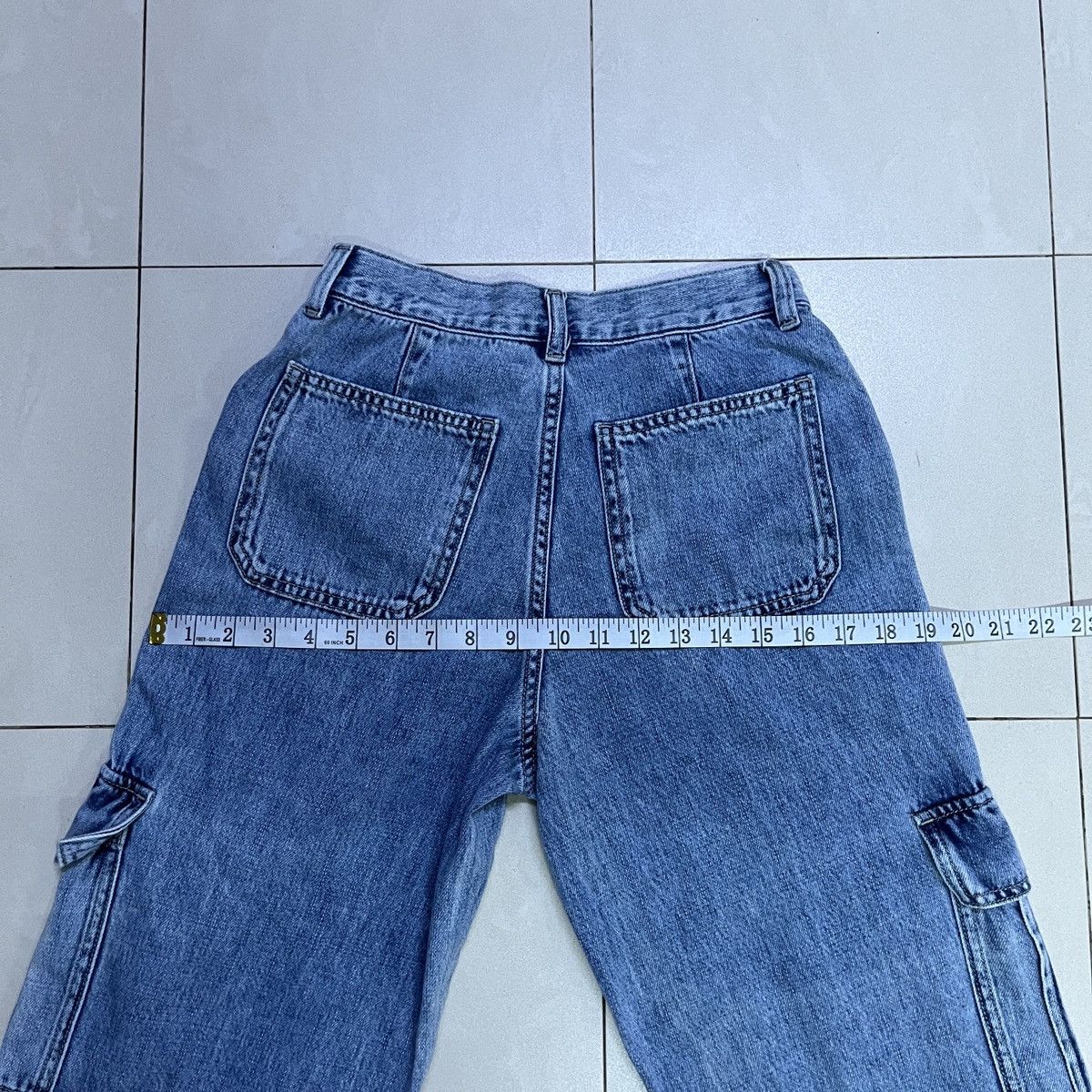 GU GU Baggy Cargo Jeans Size 28" / US 6 / IT 42 - 9 Thumbnail
