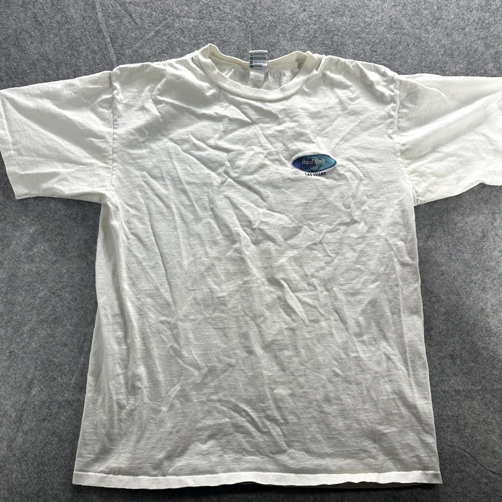 Hard Rock Cafe VINTAGE Hard Rock Cafe Las Vegas Shirt Mens Large White Graphic Print Crew Neck Short Sleeve USA 90s Size US L / EU 52-54 / 3 - 2 Thumbnail