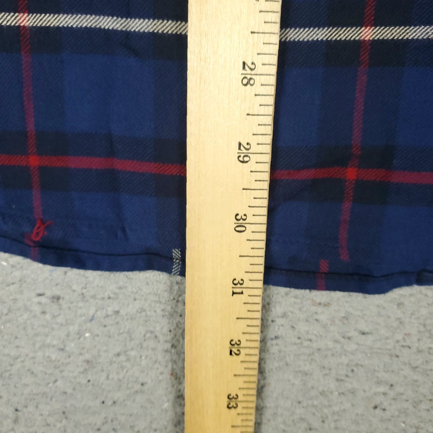 UNTUCKit UNTUCKit Shirt Mens 3XL Blue Plaid Flannel Button Up Long Sleeve Shirt Size US XXL / EU 58 / 5 - 4 Thumbnail