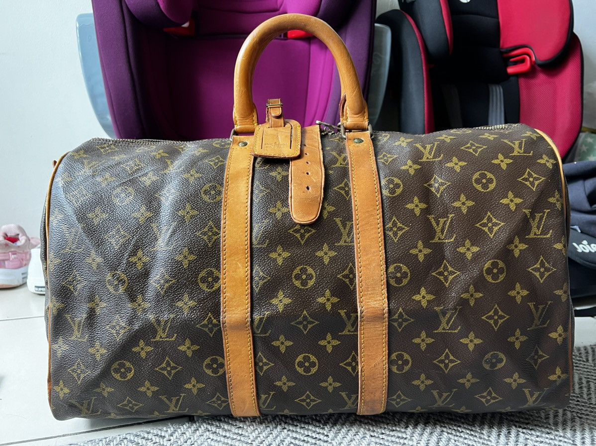 Louis Vuitton Louis Vuitton Keepall 45 Monogram Coated Canvas Size ONE SIZE - 2 Thumbnail