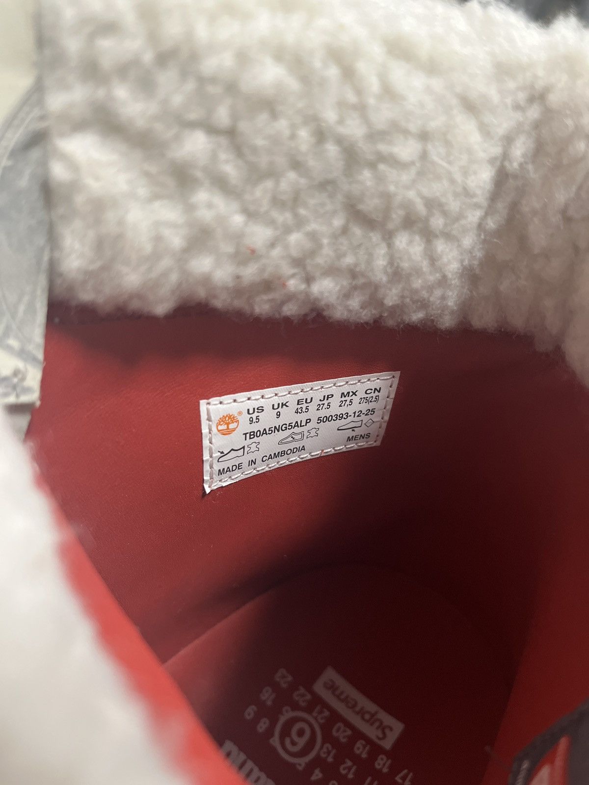 Maison Margiela × Supreme Timberland 6" Premium Waterproof Boot Size US 9.5 / EU 42-43 - 6 Thumbnail