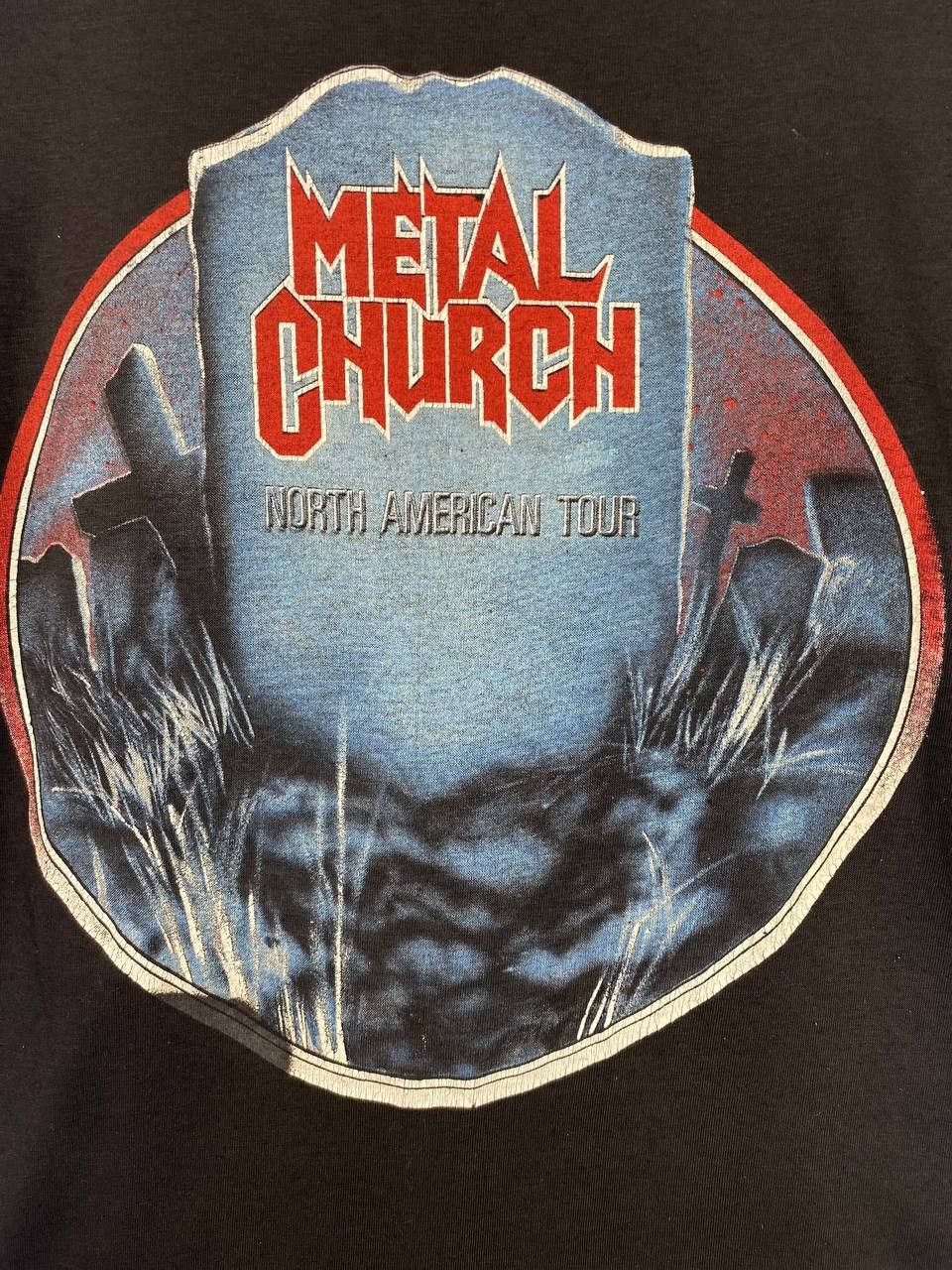 Band Tees vintage 80s metal church heavy metal band tee nice design Size US L / EU 52-54 / 3 - 9 Thumbnail