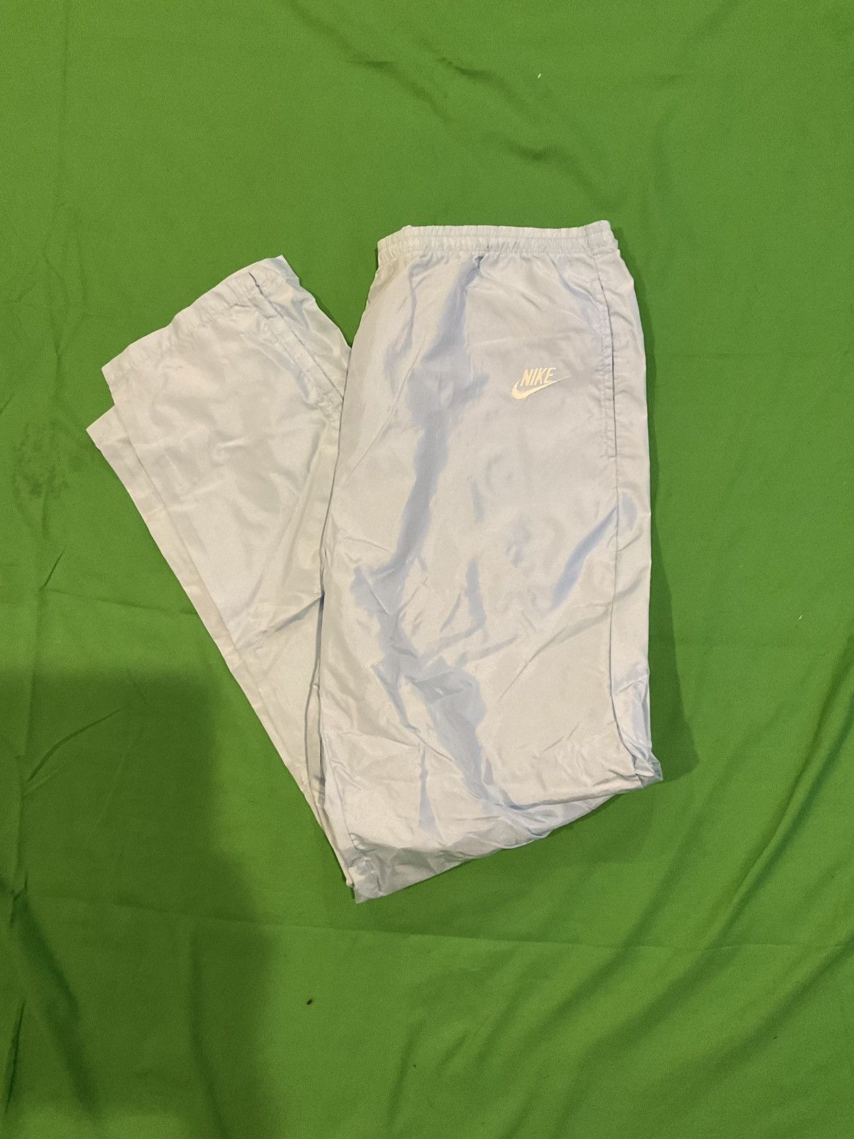 Nike × Vintage Vintage Nike baby blue track pants Size US 34 / EU 50 - 1 Thumbnail