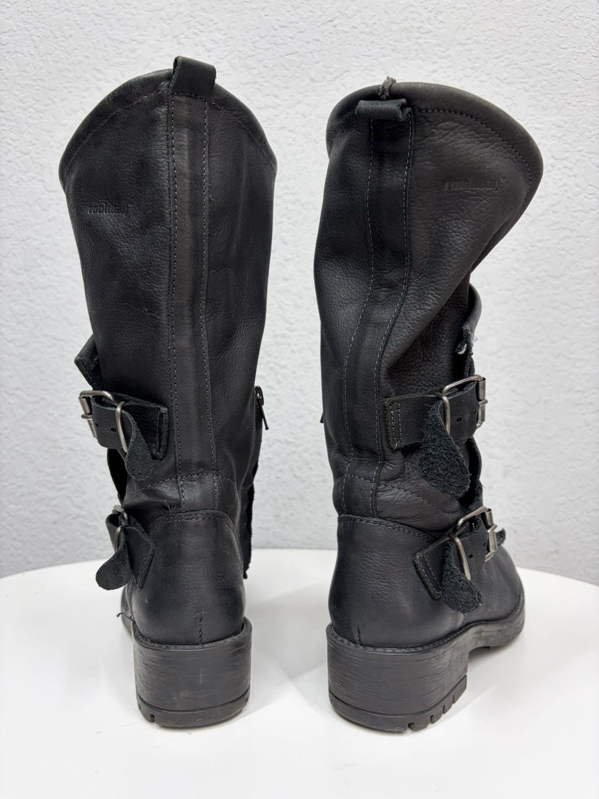 Hedi Slimane VTG Brown Leather Buckle Boots Carol Christian Poell Style Size US 7 / IT 37 - 8 Thumbnail