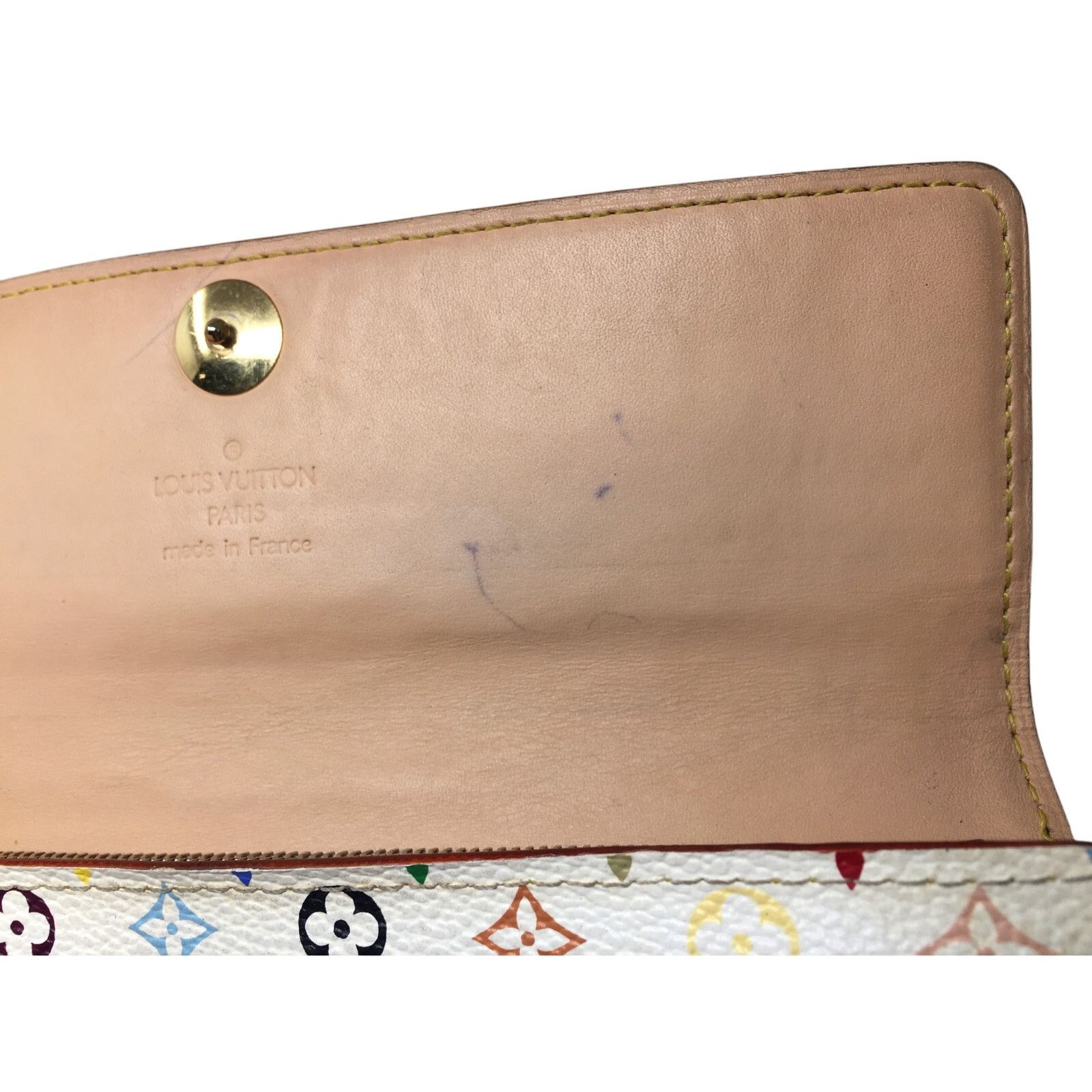 Louis Vuitton Louis Vuitton White Multicolor Takashi Murakami Long Wallet Size ONE SIZE - 13 Thumbnail