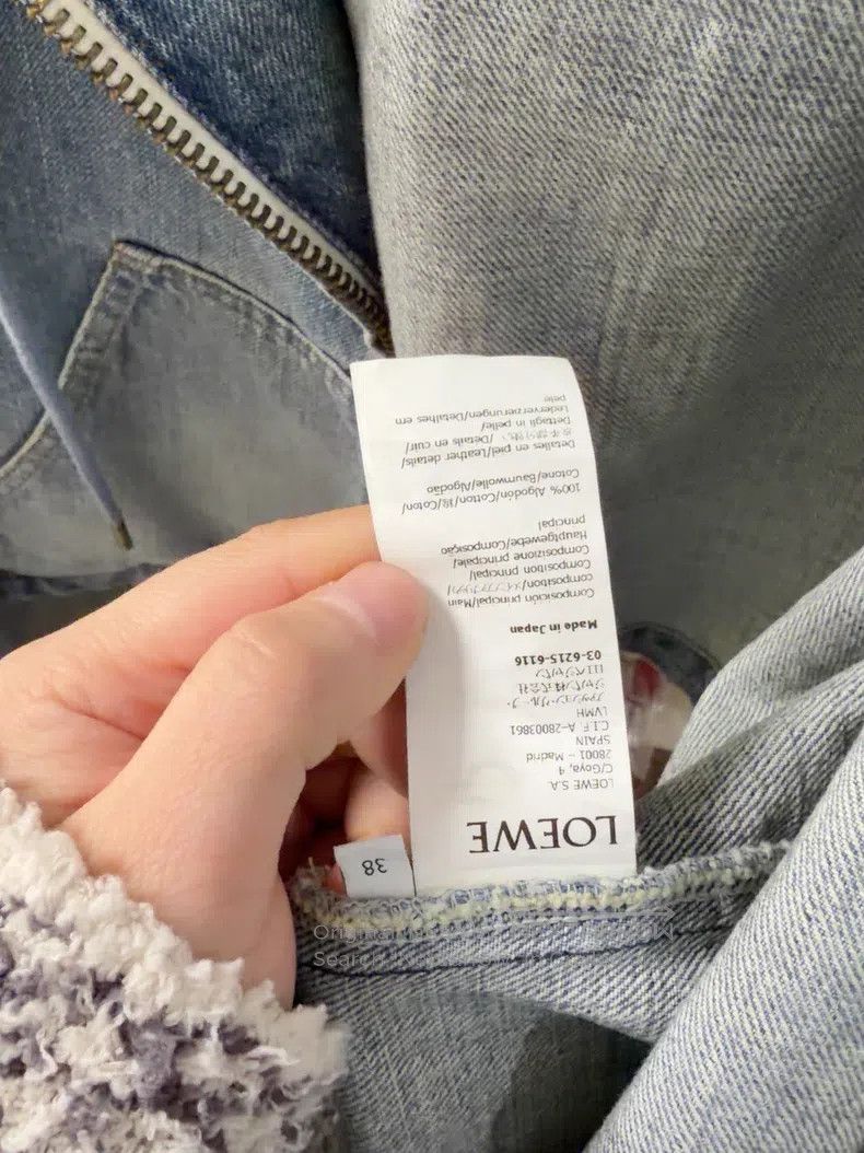 Loewe Loewe Denim Jacket, Short, Hooded Zipper Style, Denim Fabr Size XS / US 0-2 / IT 36-38 - 3 Thumbnail