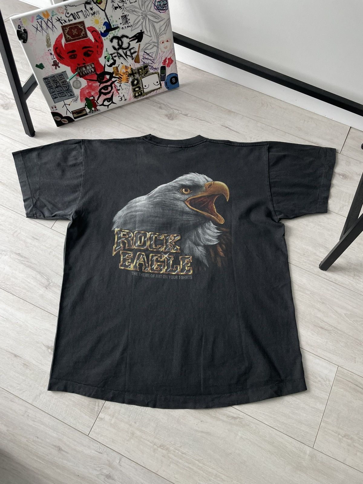 Vintage Vintage 1997 Rock Eagle Snake Bike T-Shirt Harley Davidson Size US XL / EU 56 / 4 - 2 Thumbnail