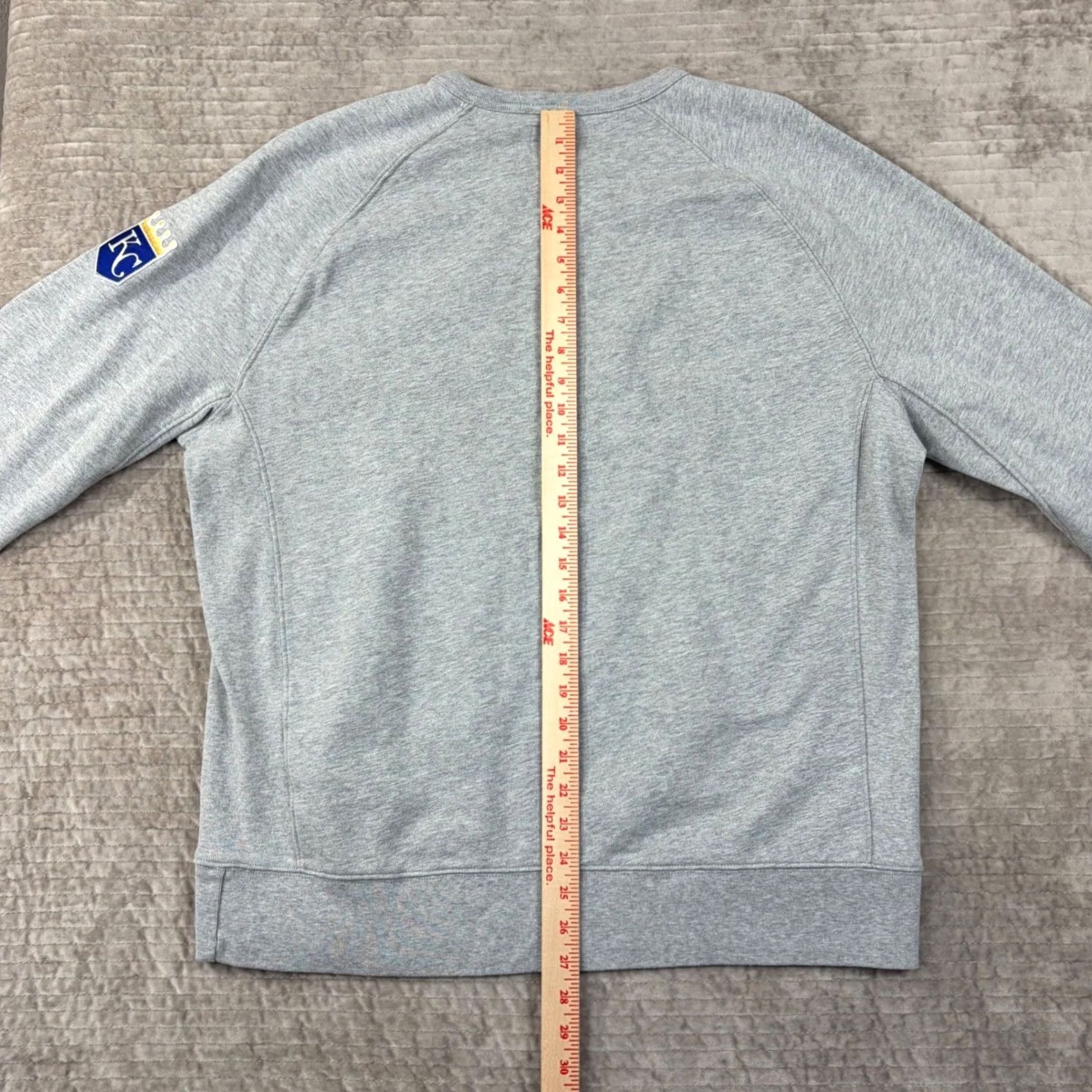 Levi's VINTAGE? No — Levis MLB Kansas City Royals Sweatshirt Mens 2XL Gray Raglan Pullover Crewneck Size US XXL / EU 58 / 5 - 3 Thumbnail