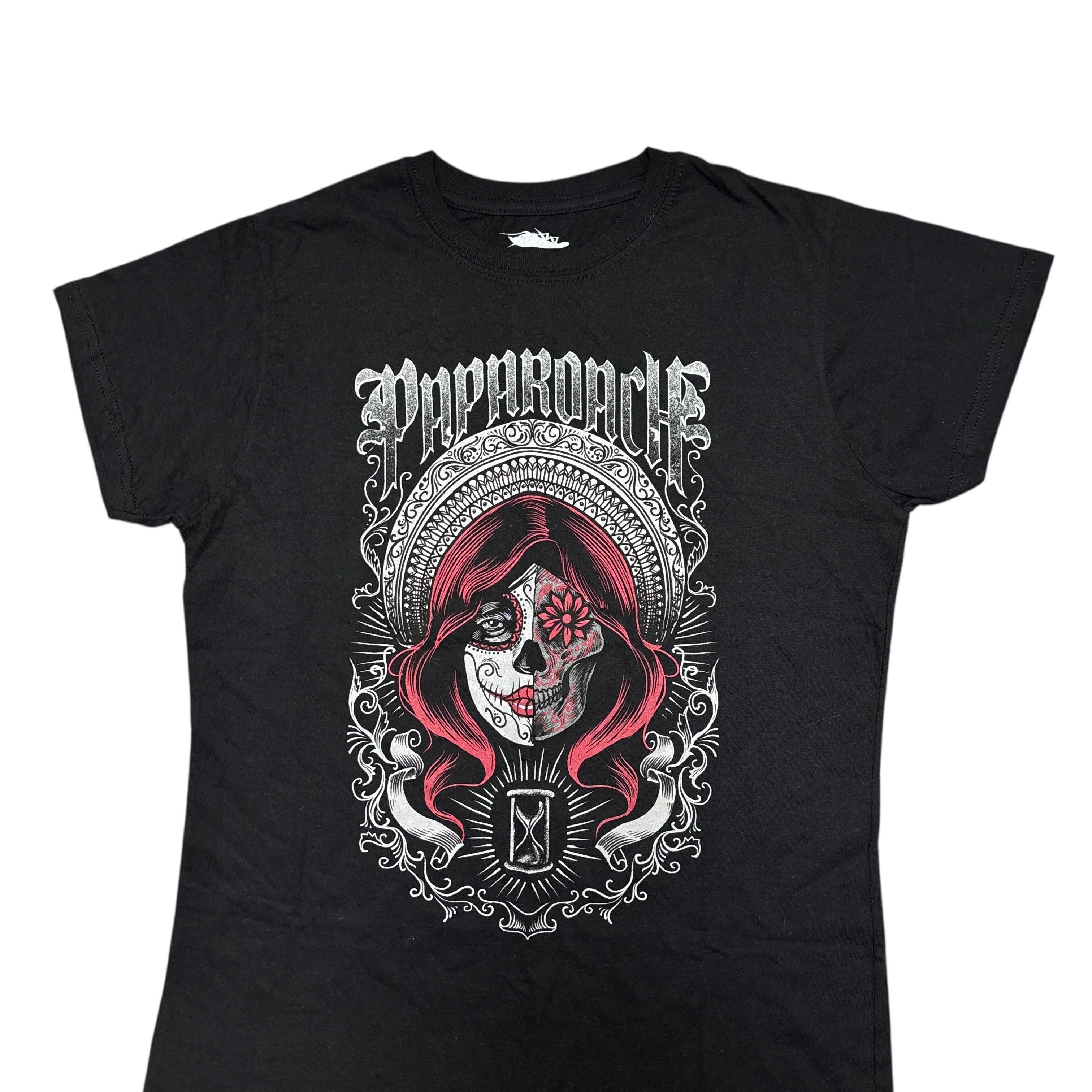 Band Tees Papa Roach Shirt Black Womens Baby Tee Metal Band Tee Size L / US 10 / IT 46 - 3 Thumbnail